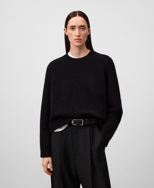 Imagen 0 de Jersey de mujer de punto con cuello caja