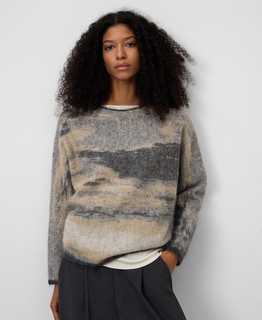 Imagen 0 de Jersey de mujer degradado en punto jacquard