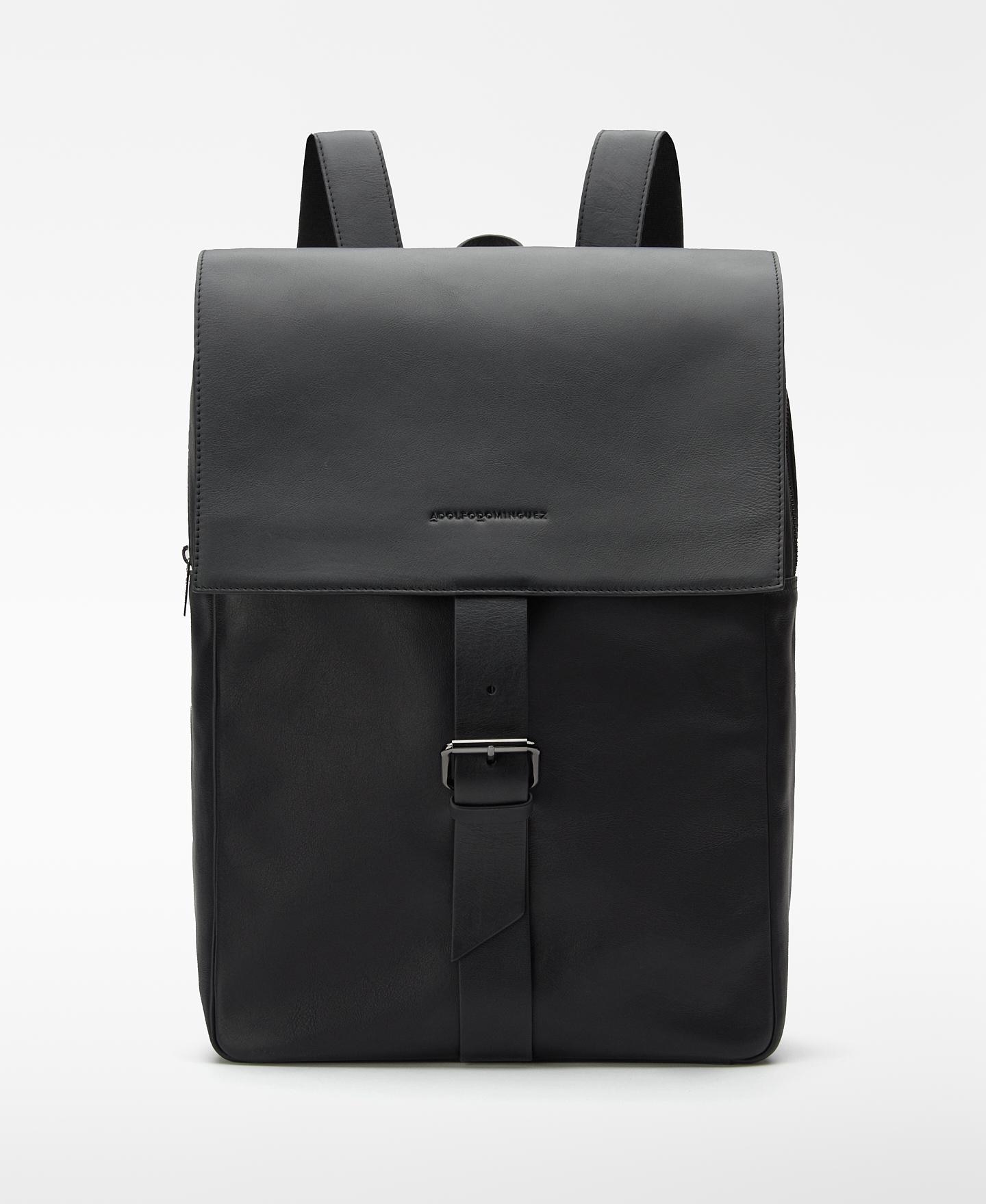 Mochila de hombre compacta de piel