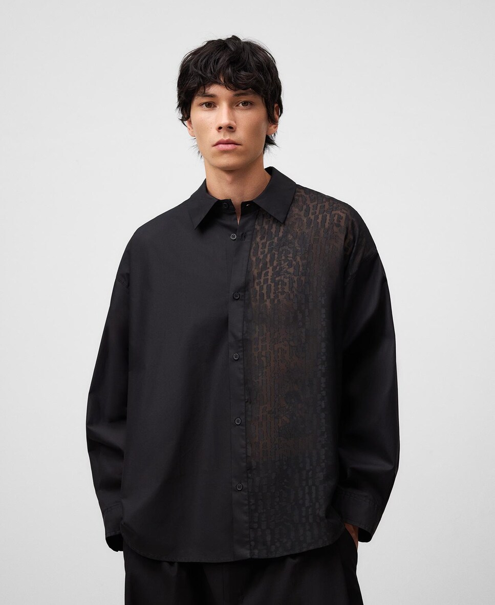 Camisa de hombre oversize devoré · Adolfo Dominguez · El Corte Inglés