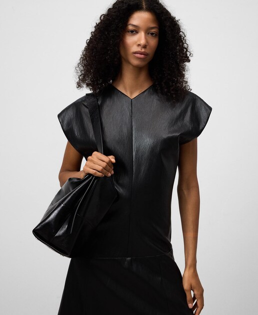 Imagen 0 de Vestido midi con manga en sisa