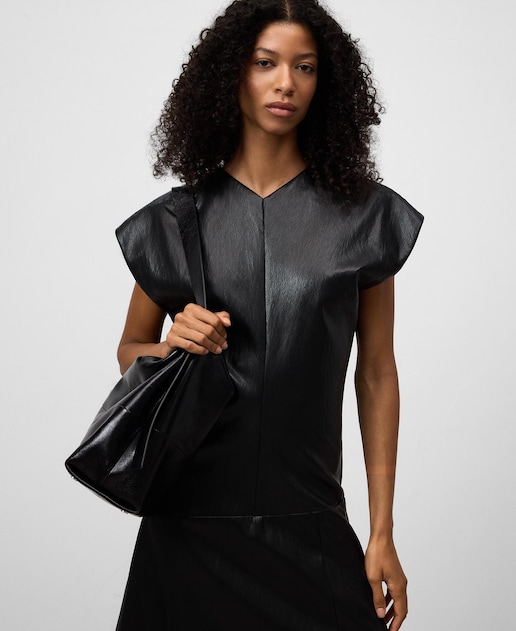 Imagen 0 de Vestido midi con manga en sisa