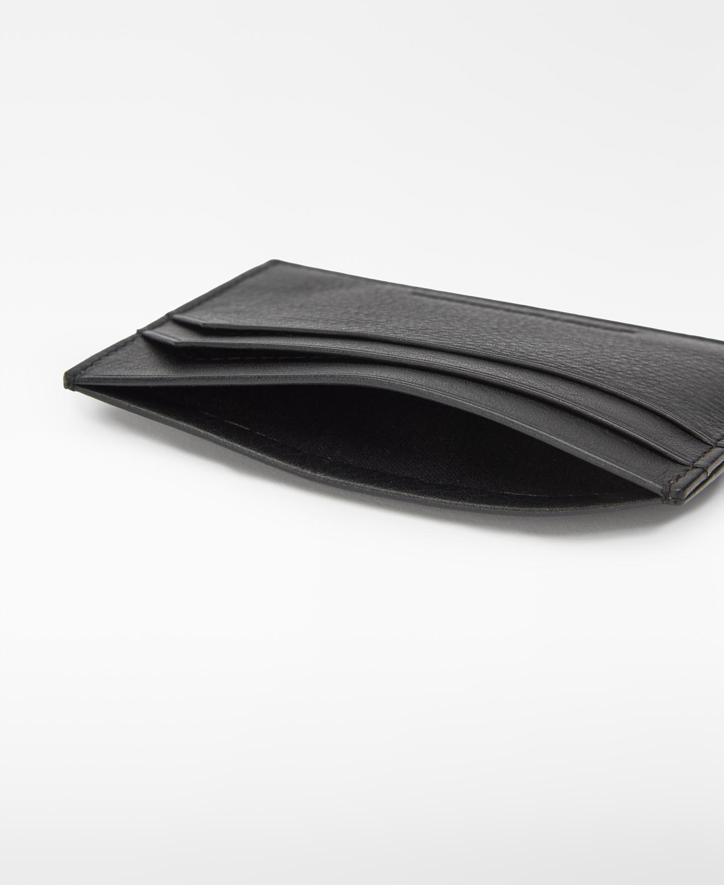 Cartera de hombre tarjetero de piel - Adolfo Dominguez - Negro Negro-3