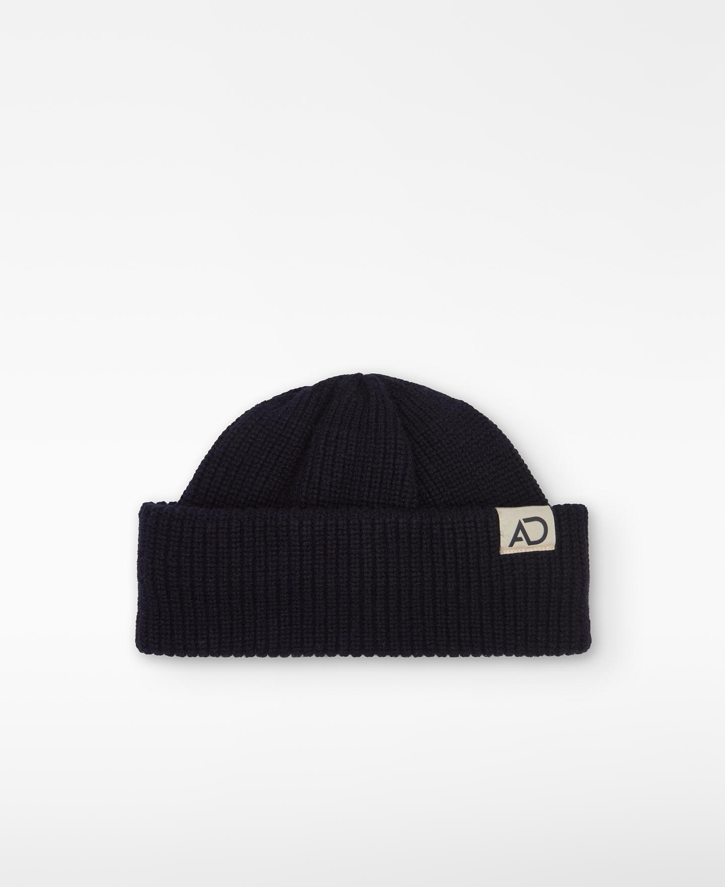 Imagen 0 de Gorro de hombre beanie de lana en punto grueso Azul marino