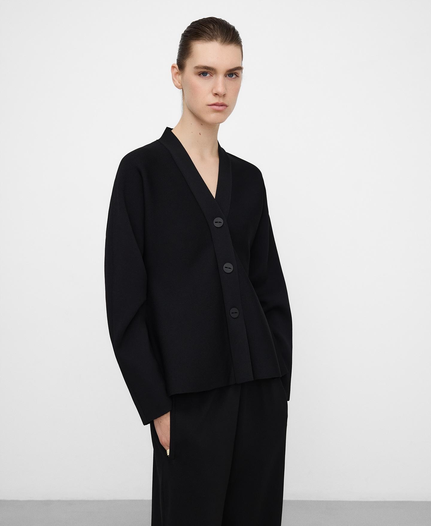 Adolfo Dominguez - Chaqueta de mujer peplum en punto.