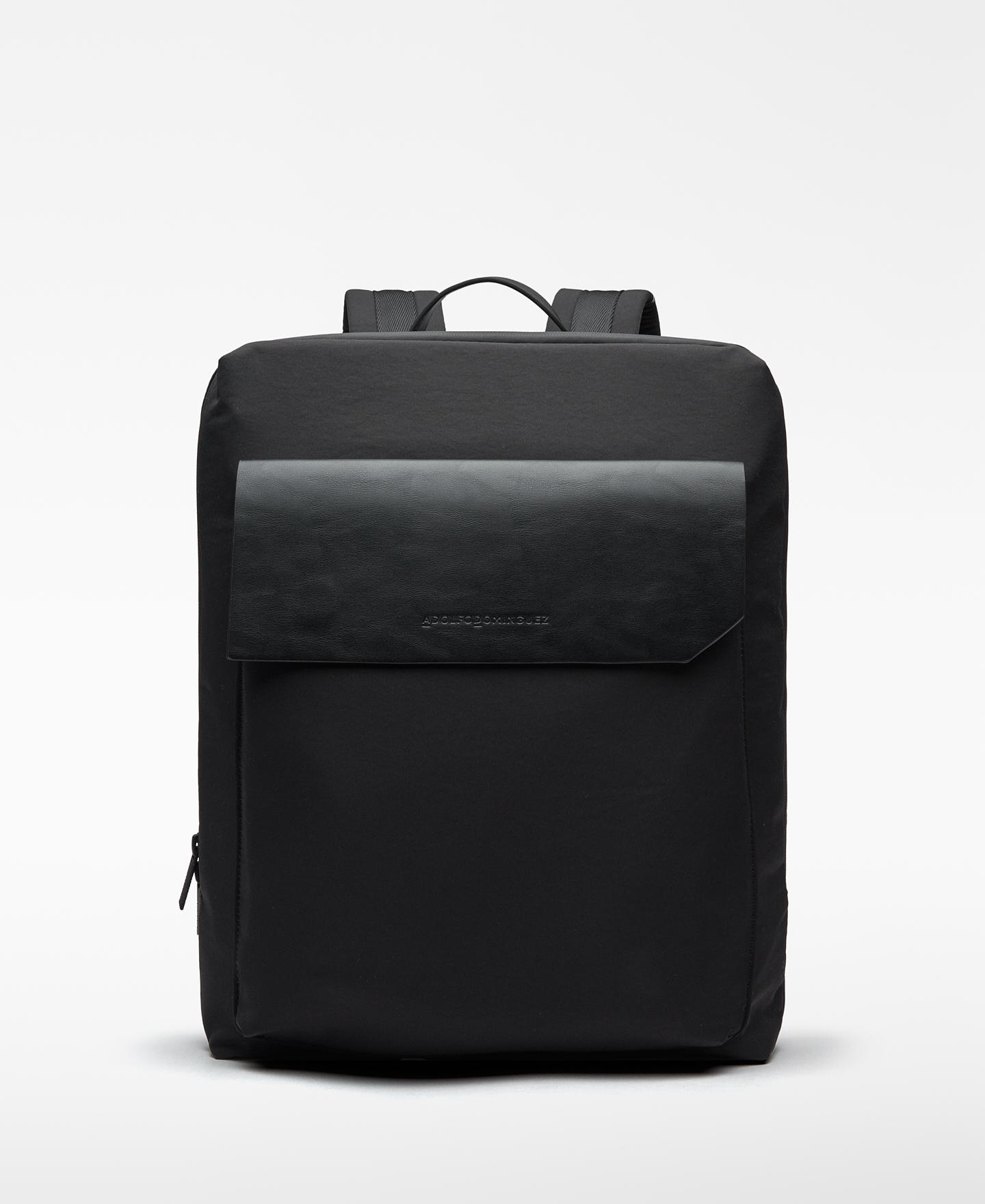 Imagen 0 de Mochila de hombre compacta de nylon Negro