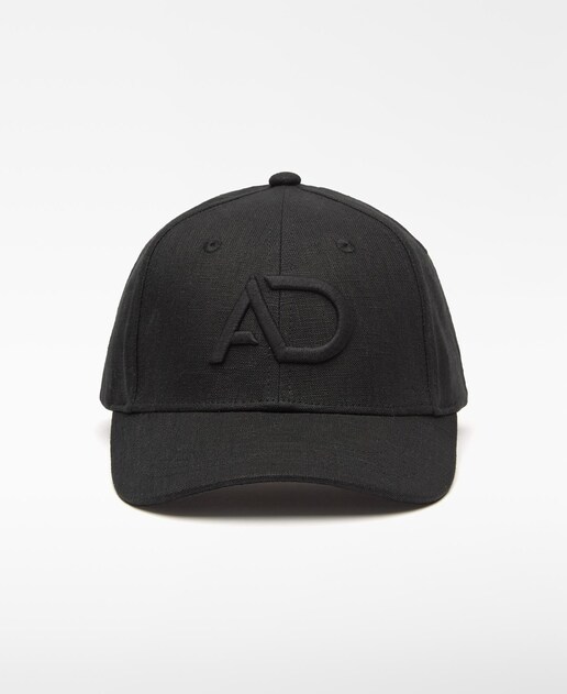 Imagen 0 de Gorra de mujer de lino con logo bordado