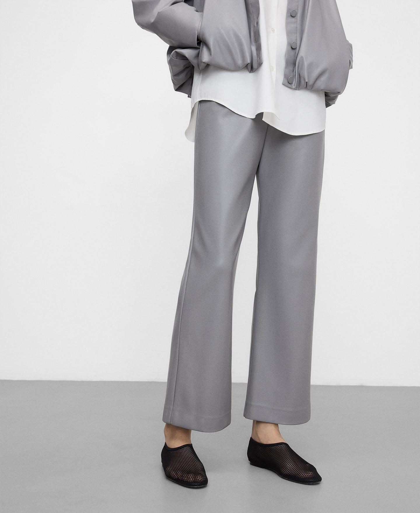 Adolfo Dominguez - Pantalones de campana de mujer flare en Piel No Piel.