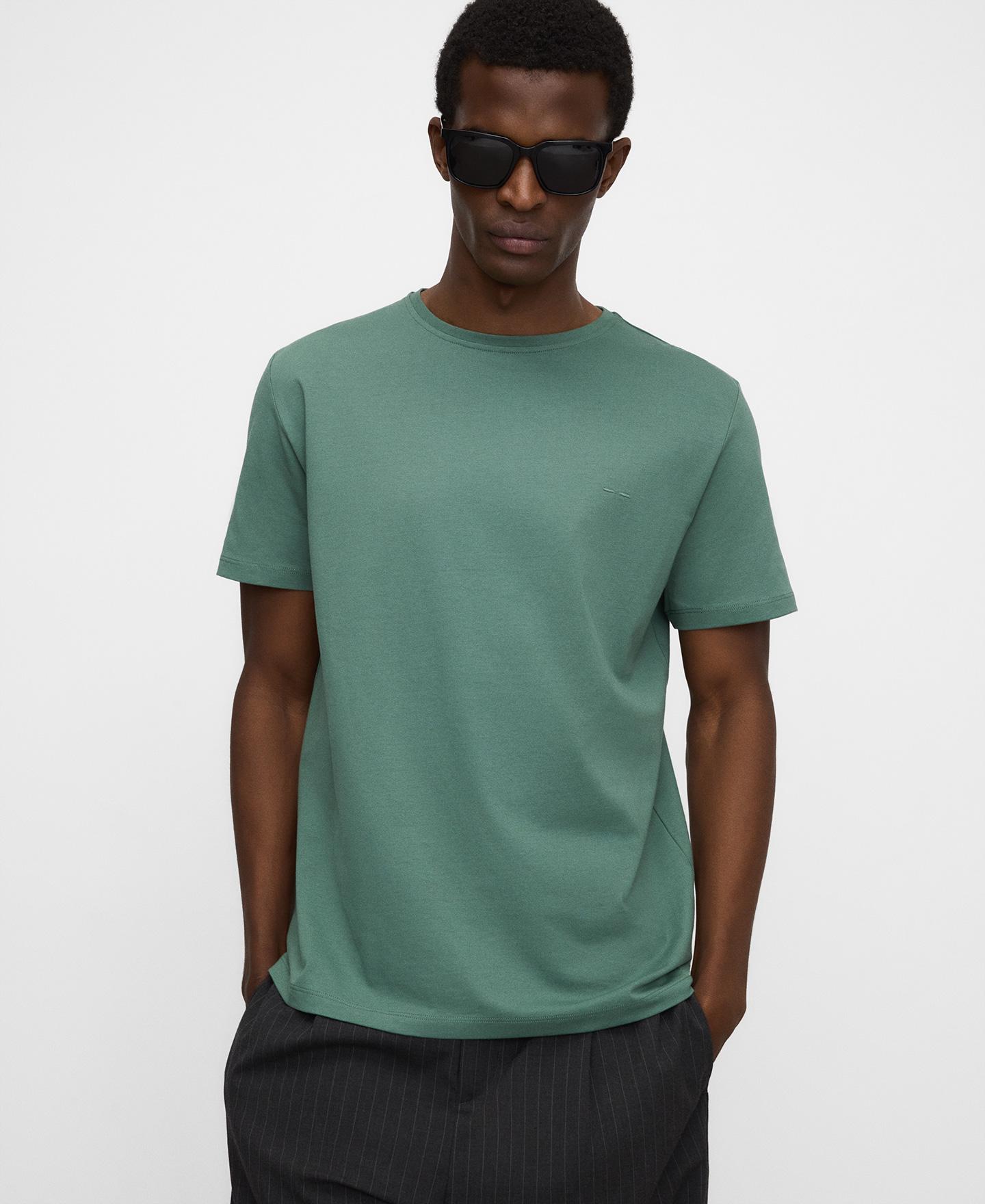 Adolfo Dominguez - Camiseta de manga corta de hombre regular fit en algodón orgánico.
