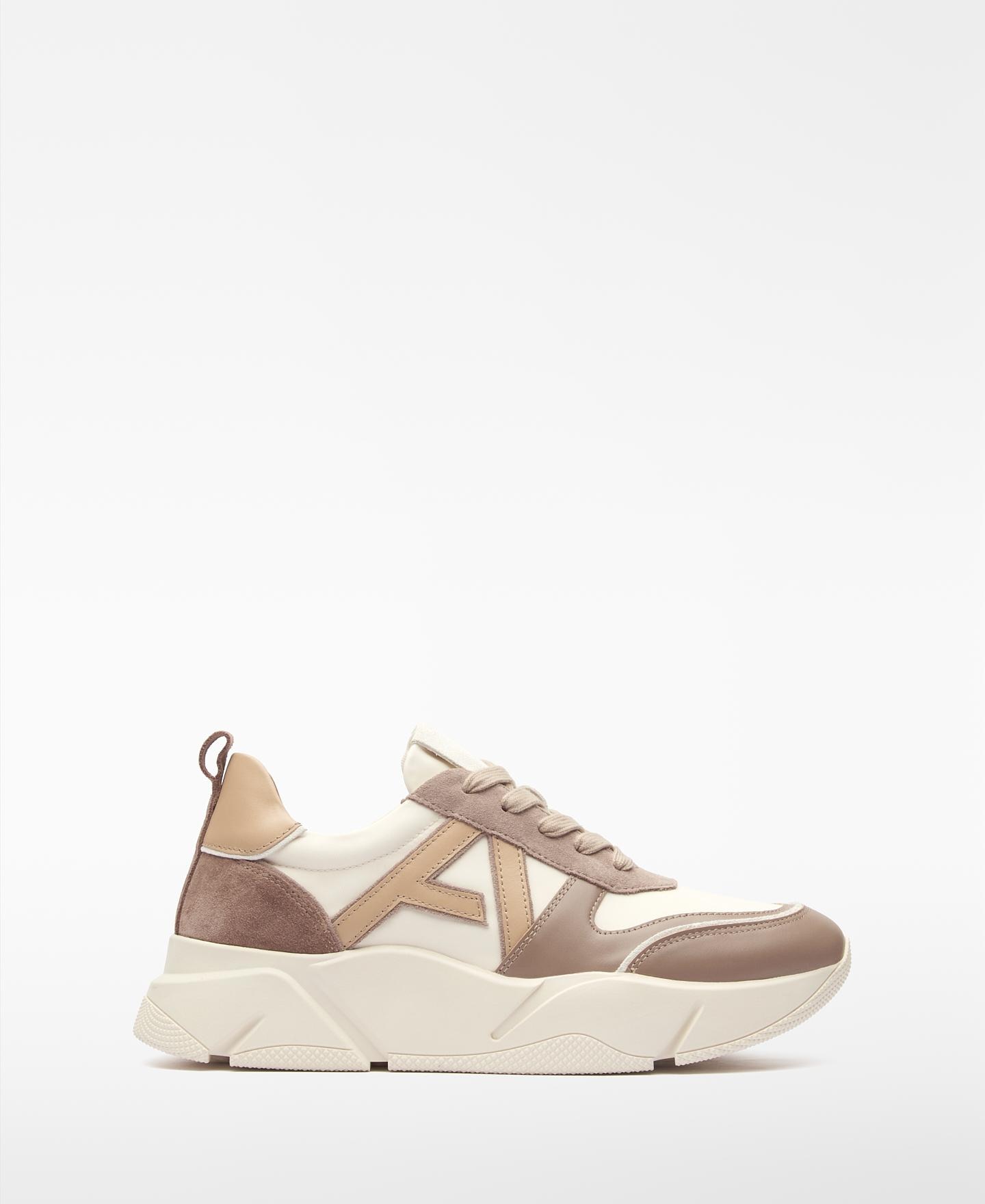 Adolfo Dominguez - Zapatillas de plataforma de mujer con maxi logo.