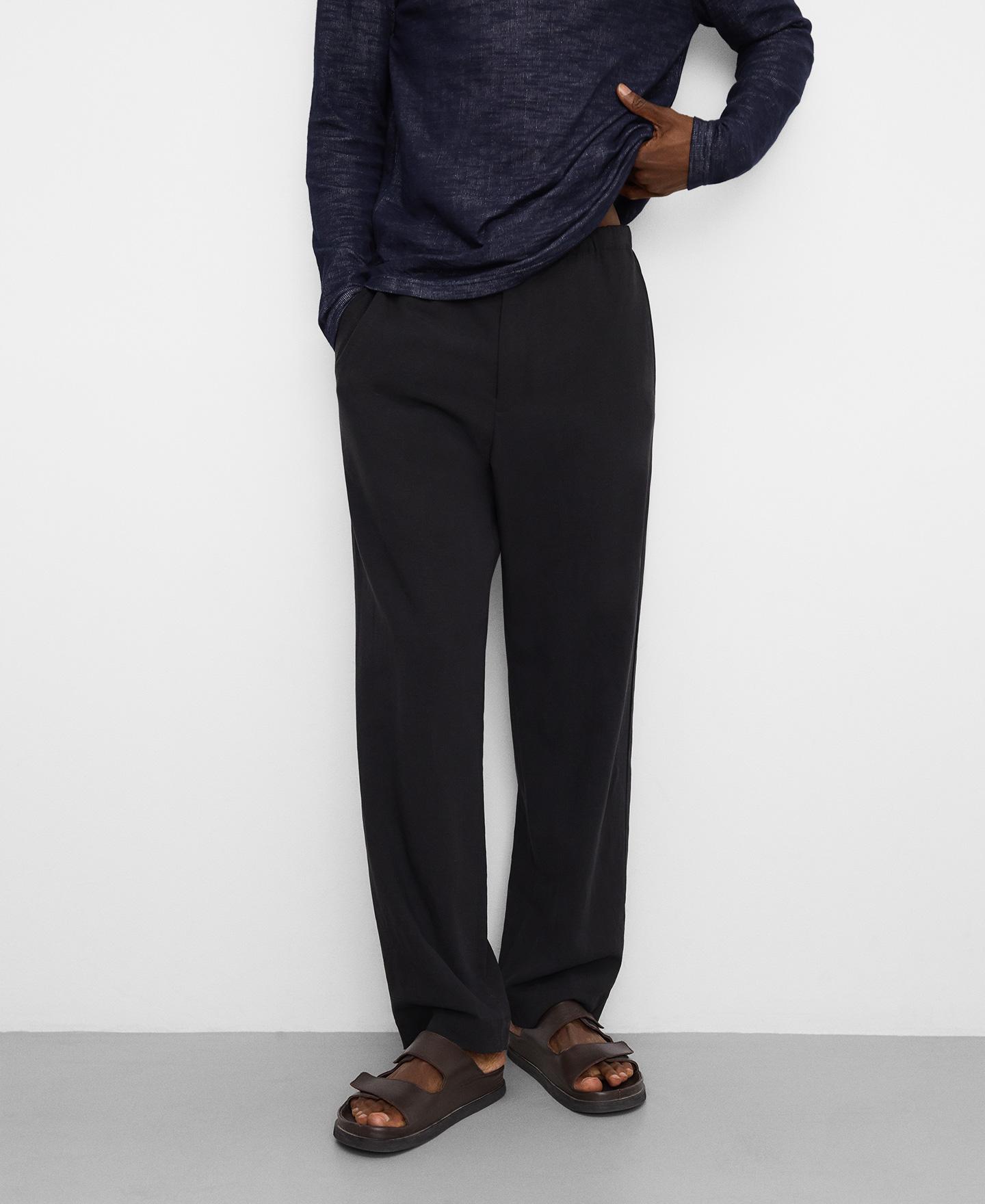 Adolfo Dominguez - Pantalón semi-jogger de hombre con cinturilla elástica.