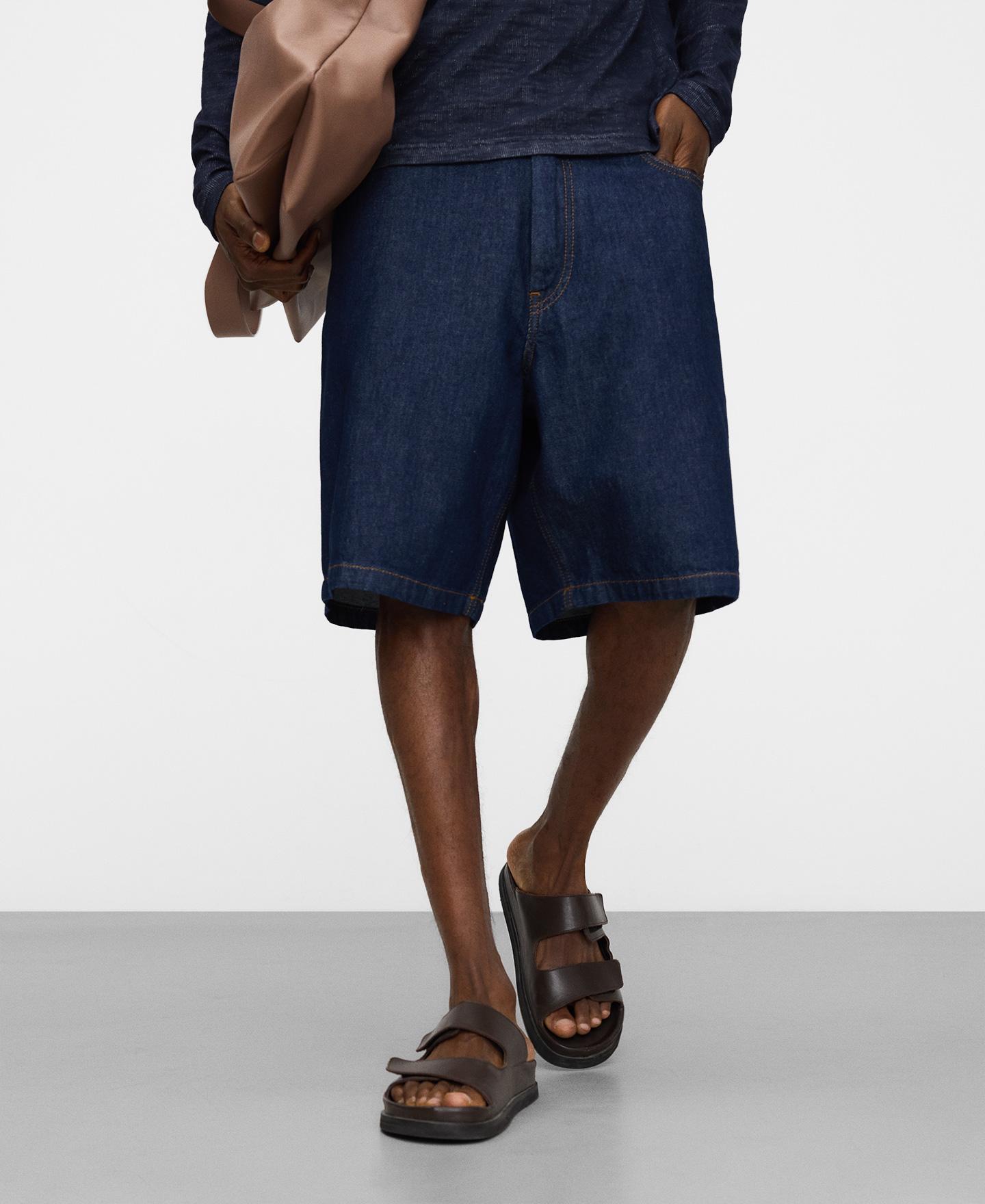 Bermudas de hombre denim de algodón