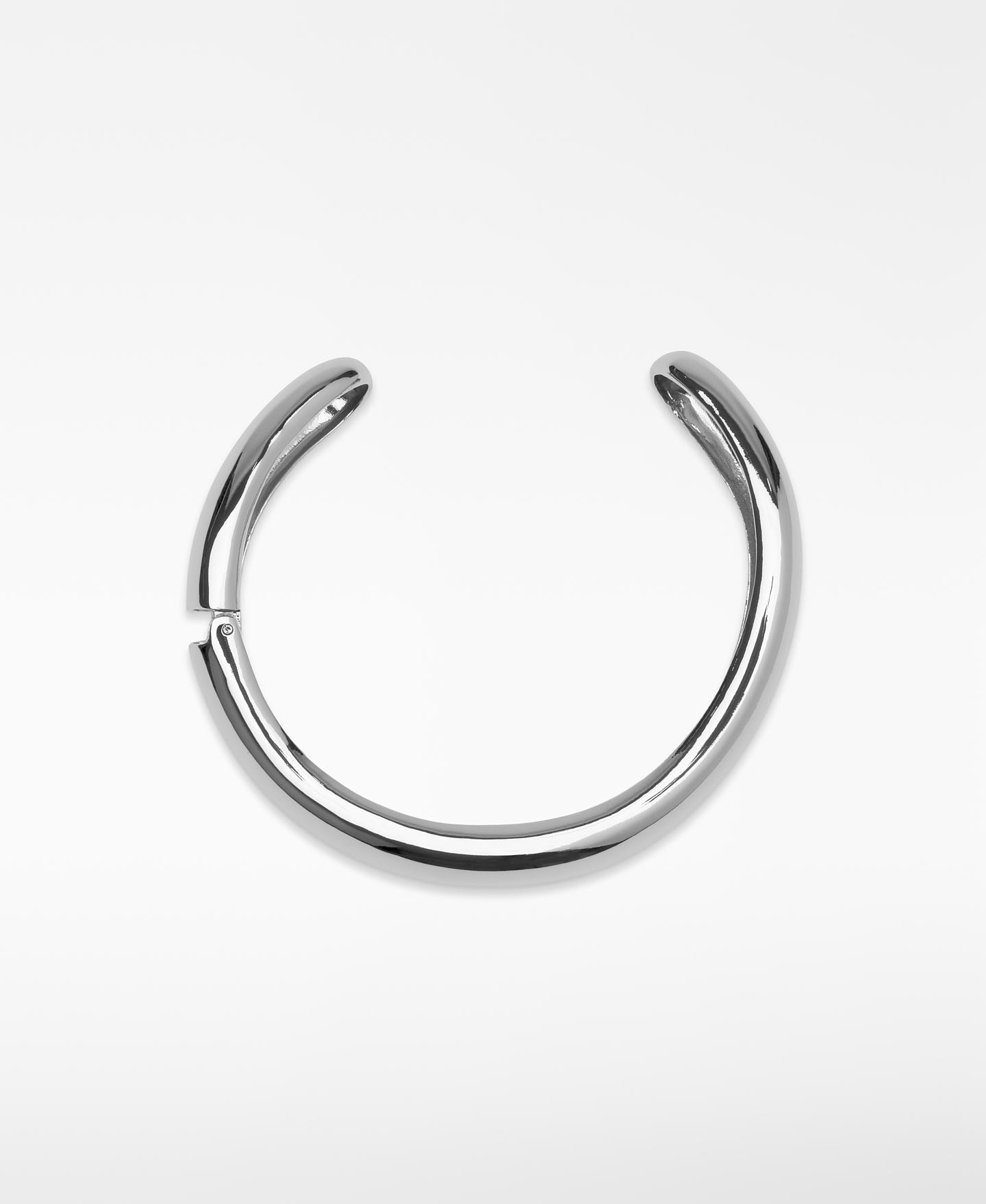 Imagen 0 de Collar Choker metálico rígido con forma irregular