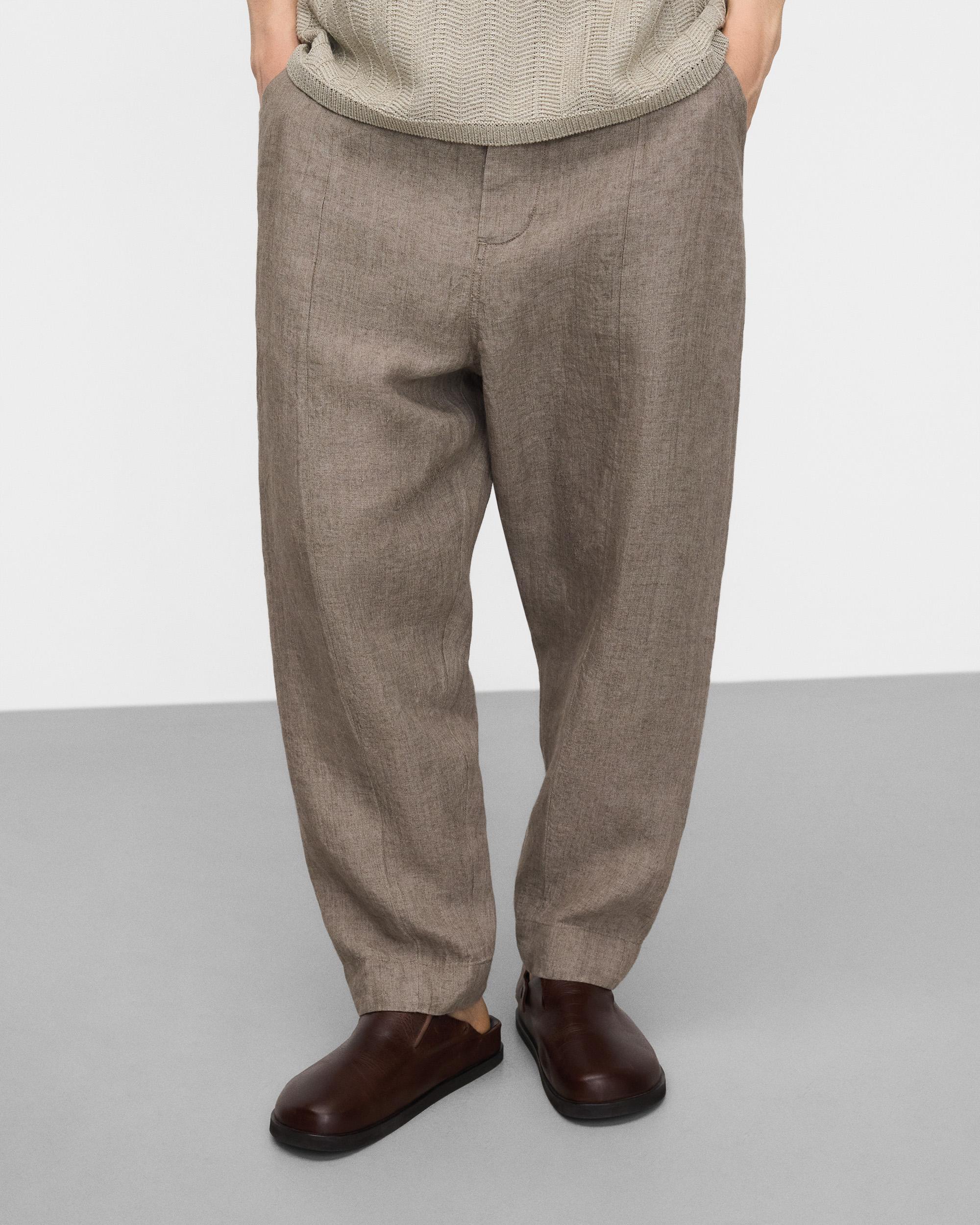 Adolfo Dominguez - Pantalones de lino de hombre worker en lino europeo.