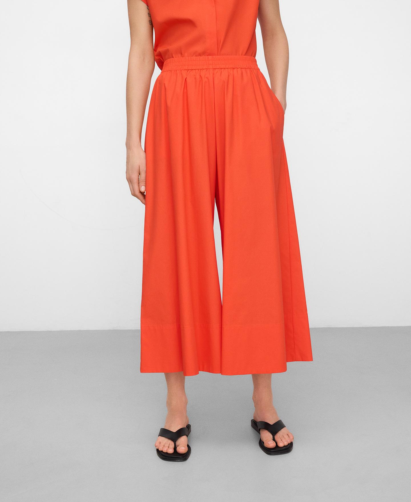 Adolfo Dominguez - Pantalones anchos de mujer culotte tobilleros.