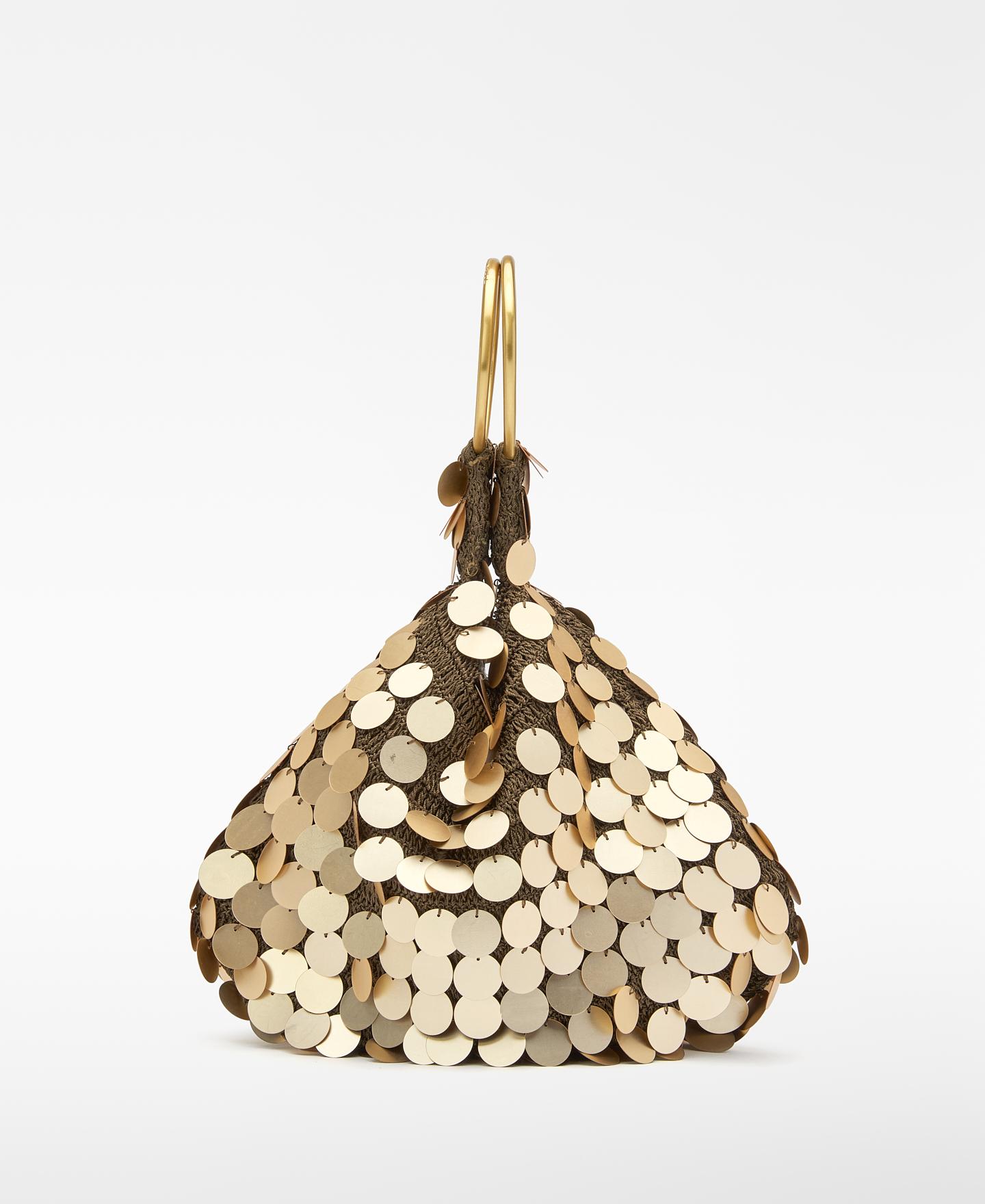 Imagen 0 de Bolso de fiesta de mujer con lentejuelas Oro