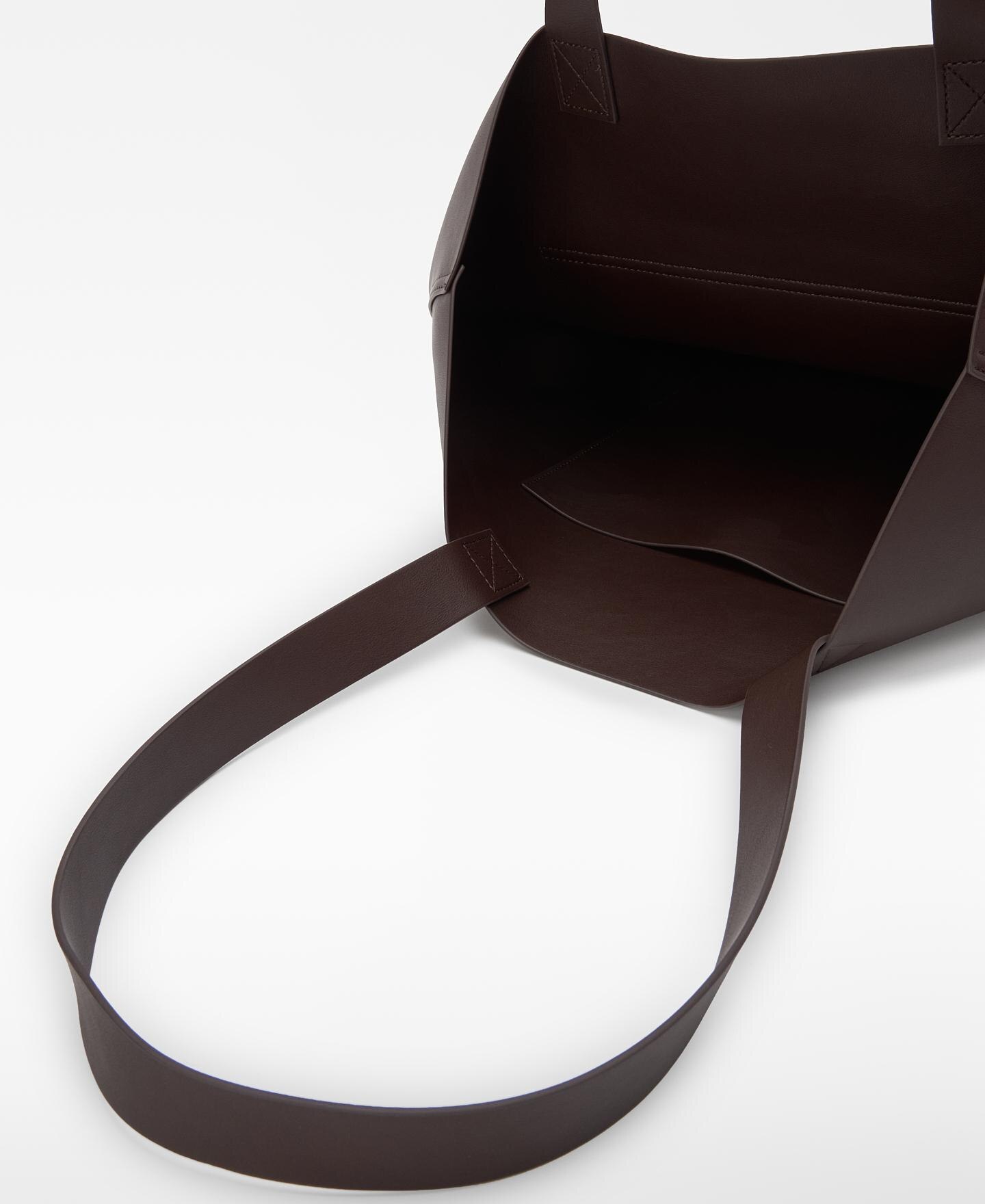 Bandolera de hombre tipo shopper con bolsillo exterior - Adolfo Dominguez - Marrón oscuro Marrón oscuro-4