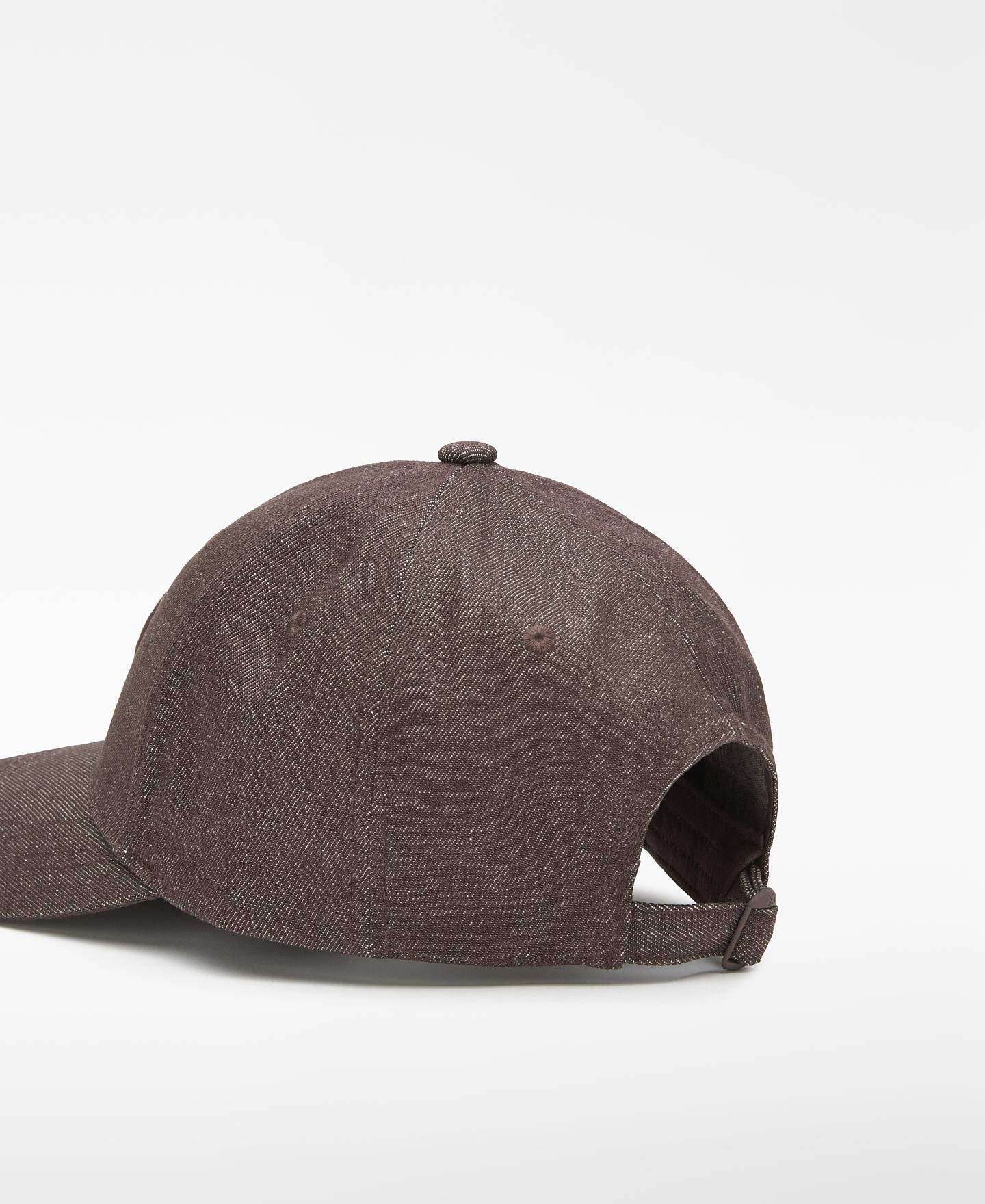 Imagen 2 de Gorra de hombre con algodón de seis paneles y cierre ajustable - Adolfo Dominguez - Marrón Marrón