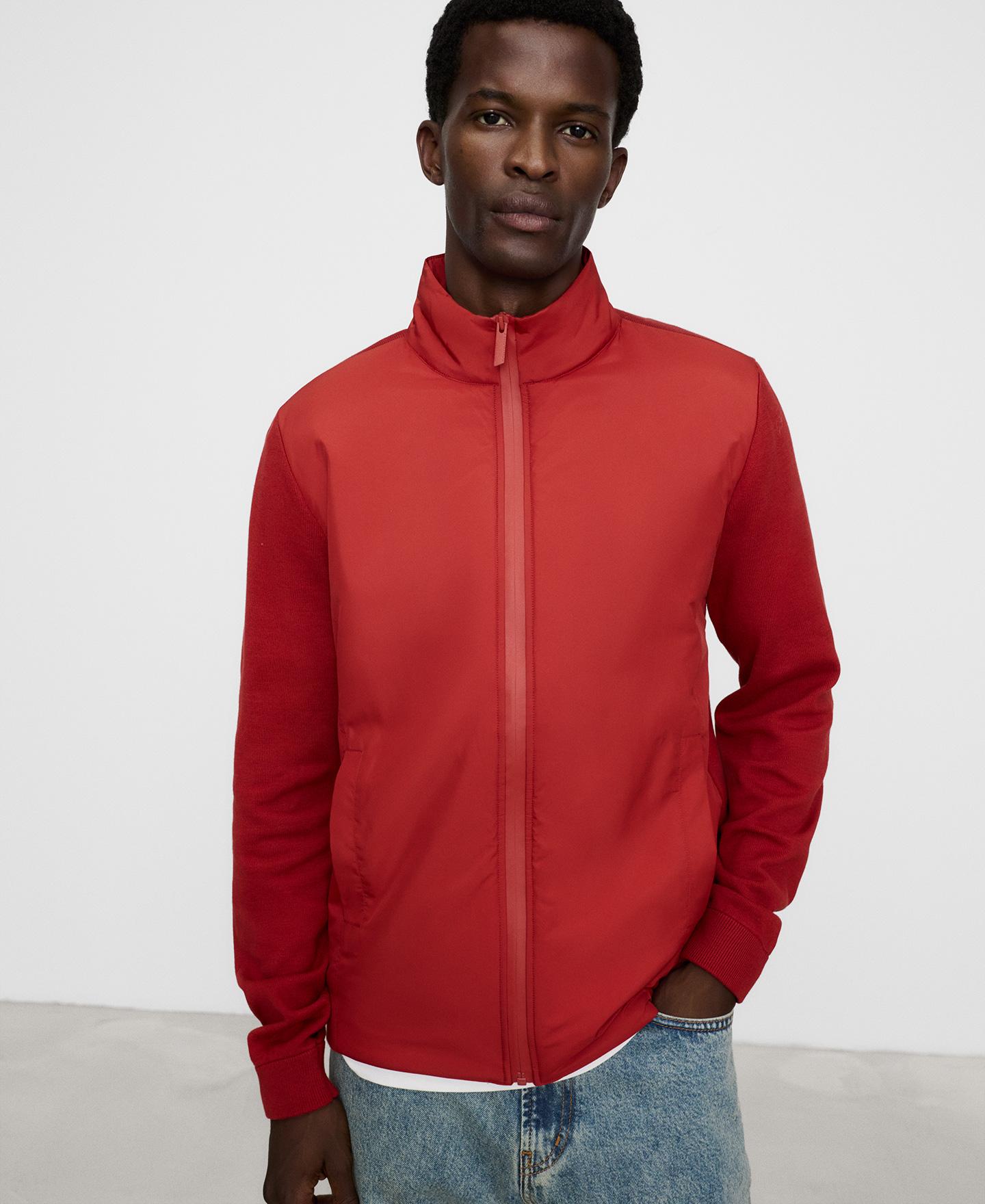Imagen 1 de Chaqueta de hombre de algodón con cuello tira Teja
