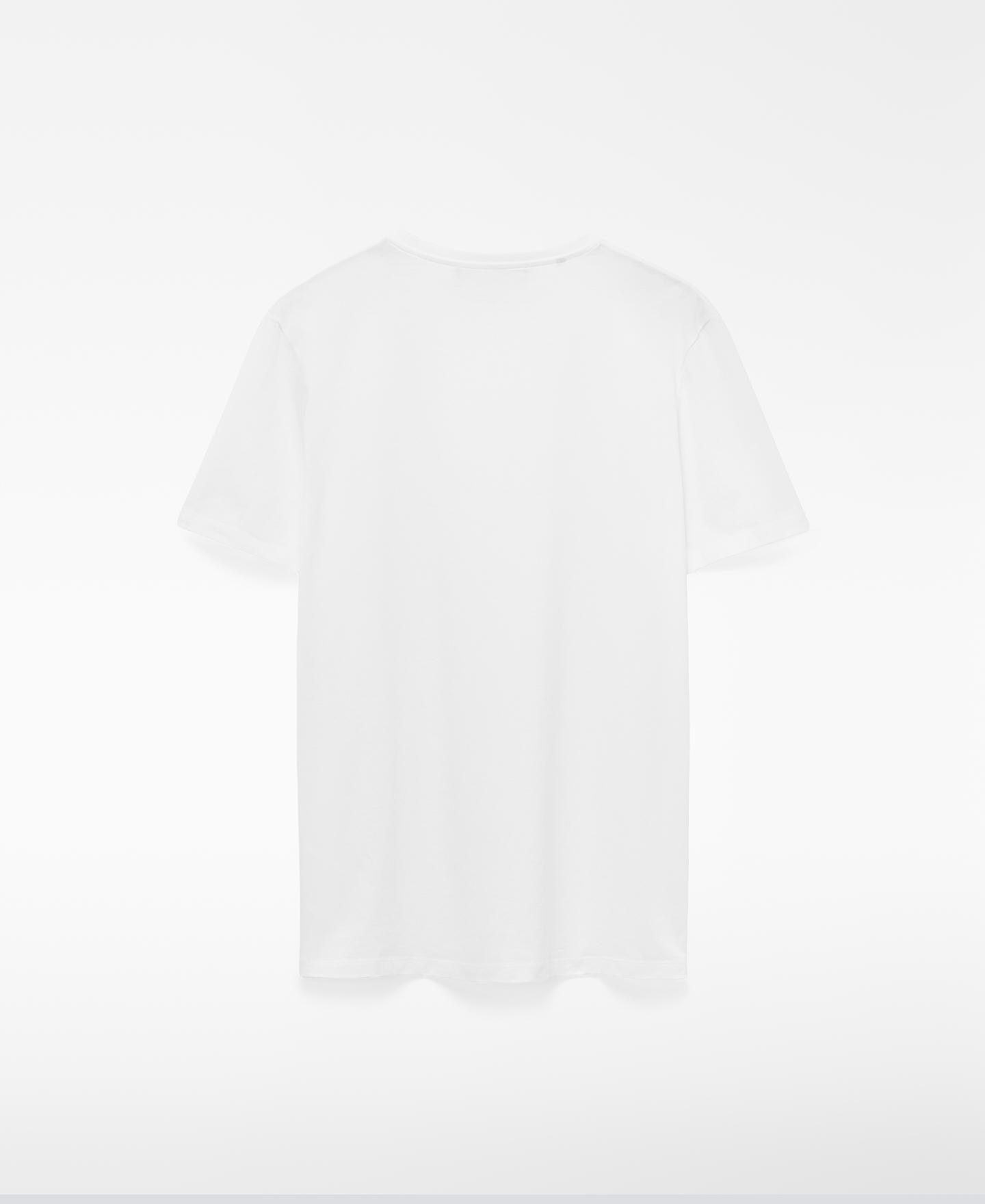 Camiseta de manga corta de hombre regular fit de algodón orgánico - Adolfo Dominguez - Blanco Blanco-5