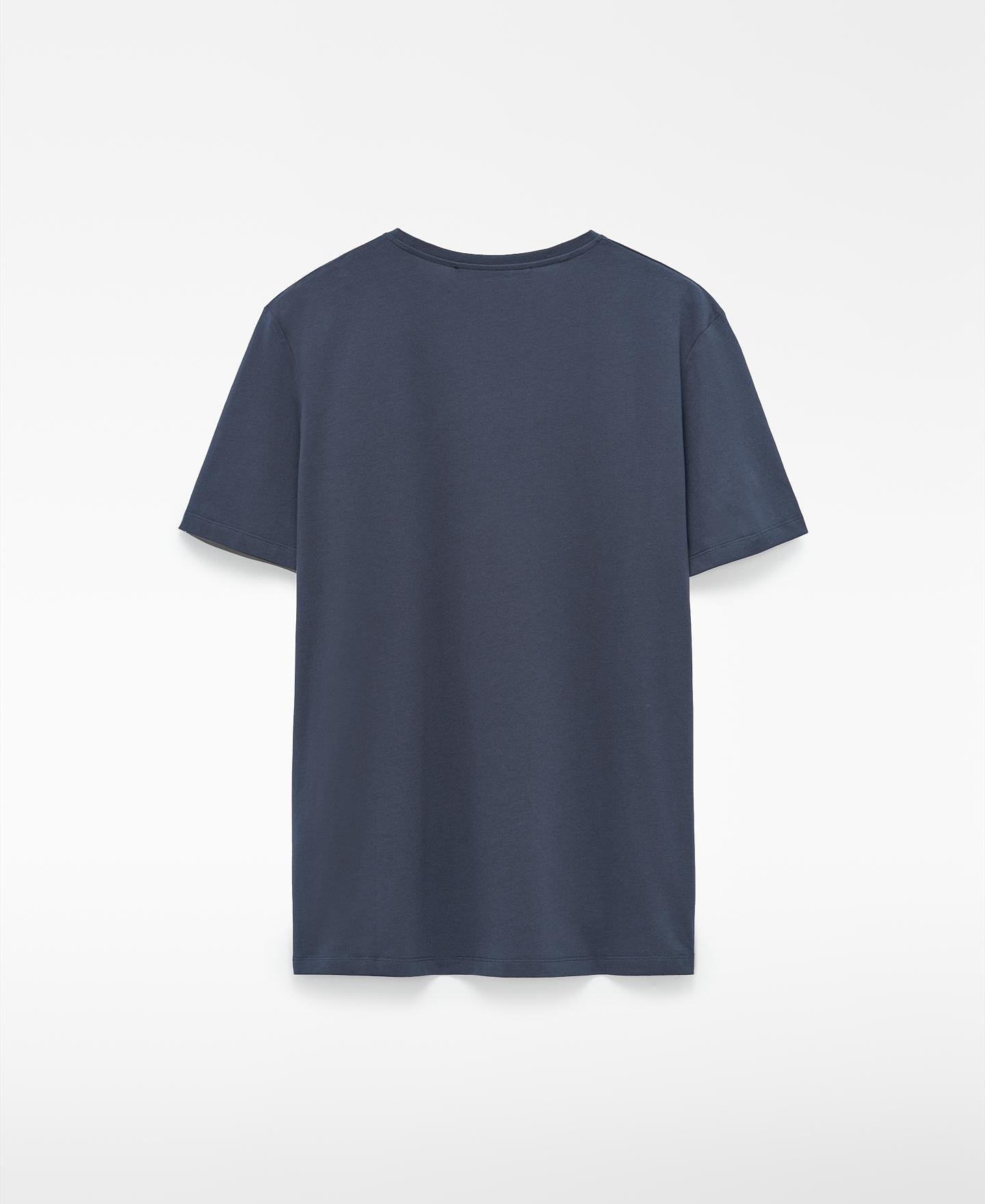 Camiseta de manga corta de hombre regular fit de algodón orgánico - Adolfo Dominguez - Gris oscuro Gris oscuro-5
