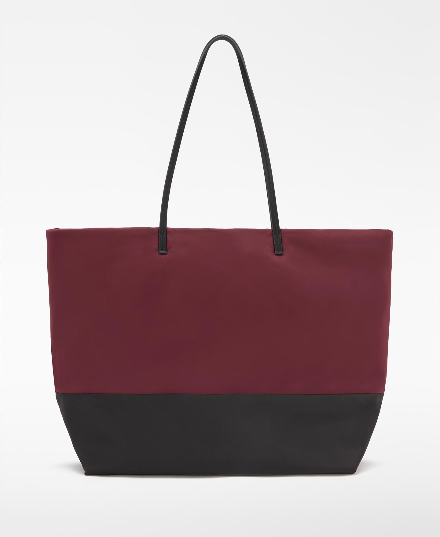 Bolso shopper de mujer grande orión bicolor - Adolfo Dominguez - Rojo Rojo-4
