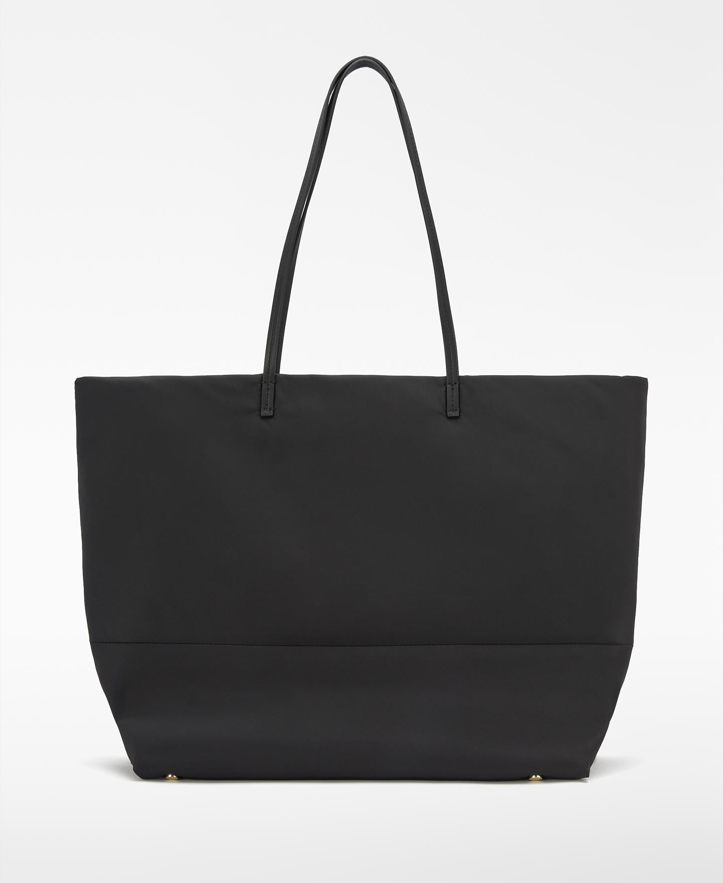 Shopper grande orión de corte horizontal y asas de hombro - Adolfo Dominguez - Negro Negro-3