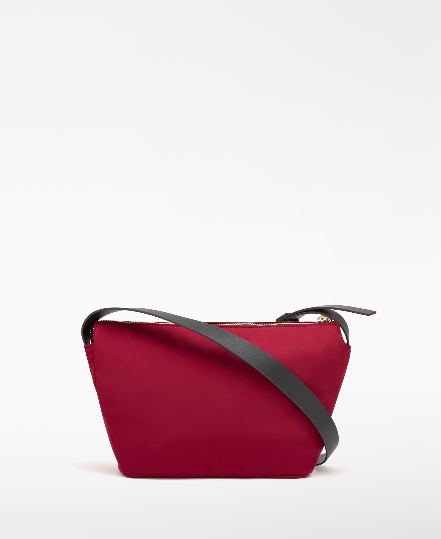 Bandolera pequeña de mujer orión con asa regulable - Adolfo Dominguez - Rojo Rojo-3