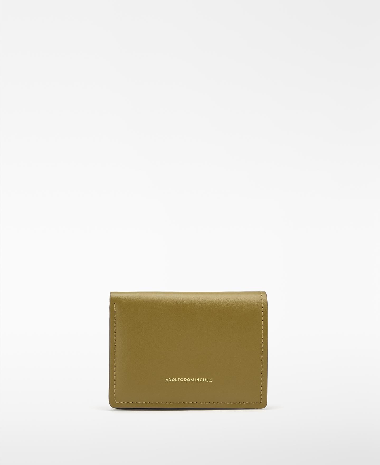 Cartera de mujer dorna de piel tricolor - Adolfo Dominguez - Marrón Marrón-1