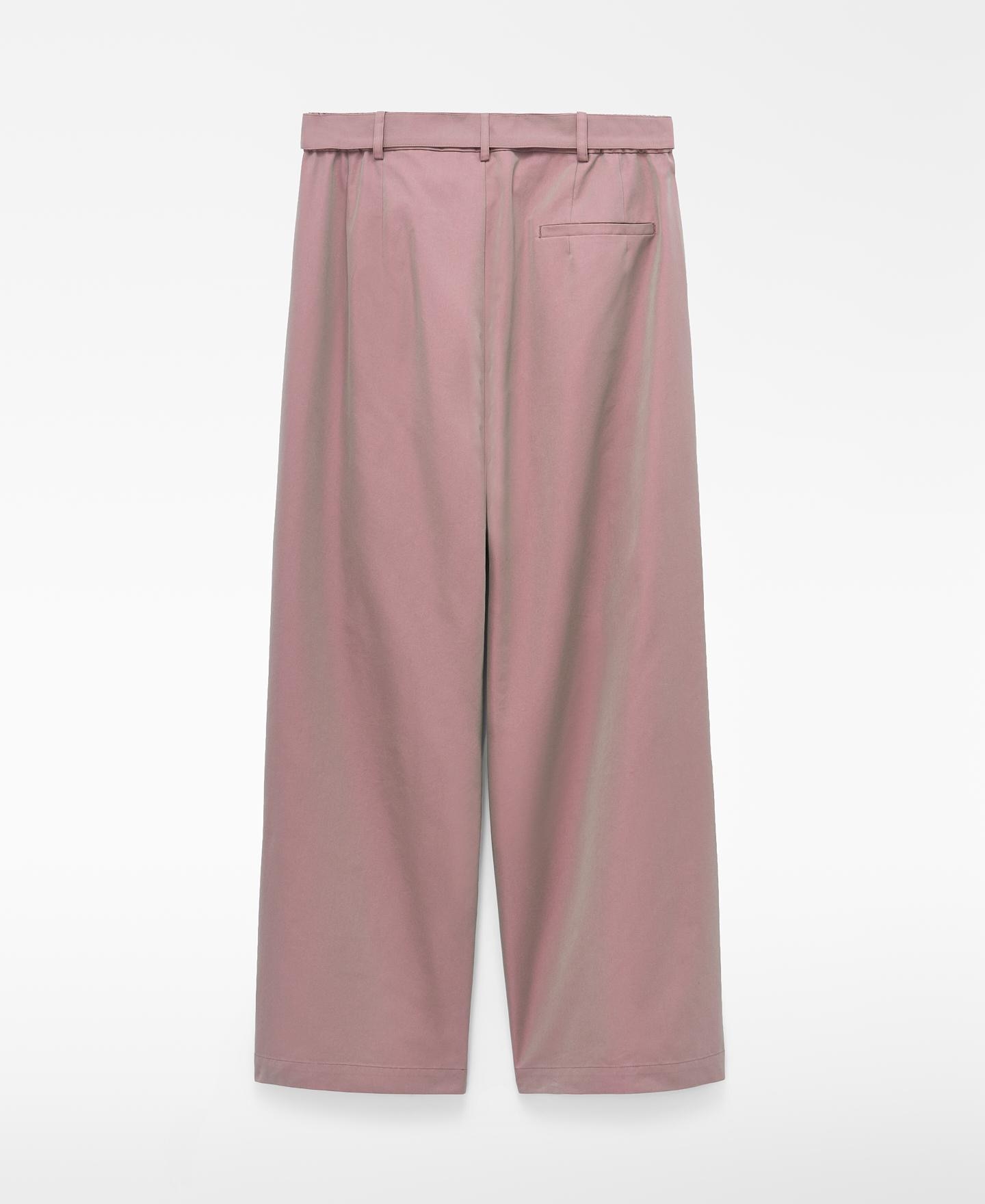 Pantalón de hombre relaxed fit efecto tornasolado - Adolfo Dominguez - Rosa Rosa-5