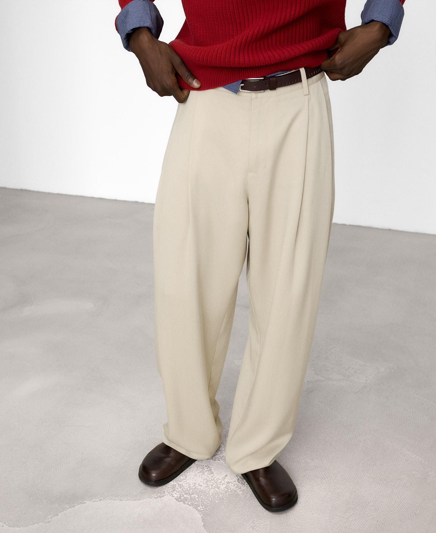 Imagen 0 de Pantalón jogger de hombre en lyocell Beige