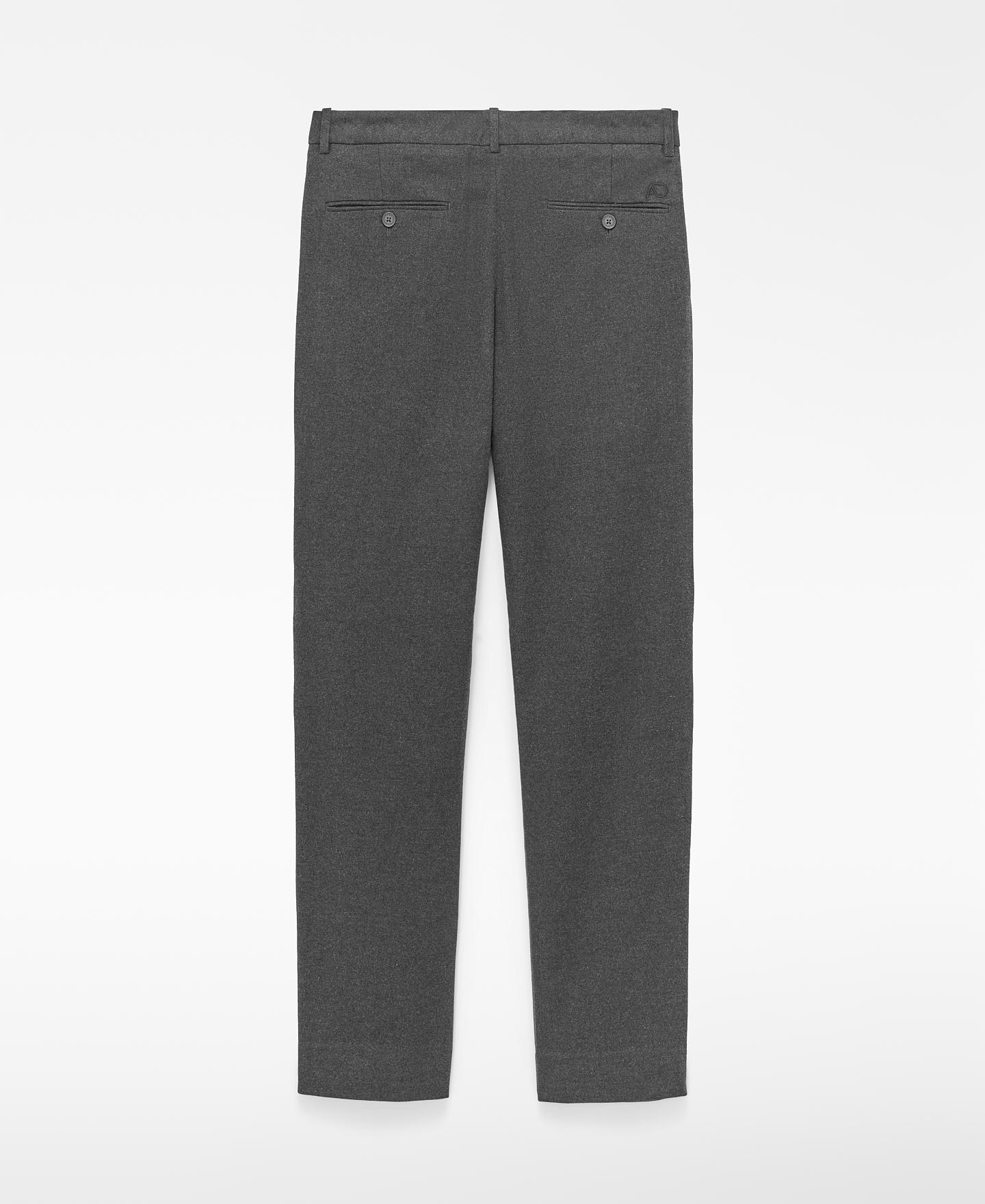 Pantalón chino de hombre regular fit con algodón - Adolfo Dominguez - Gris Gris-2