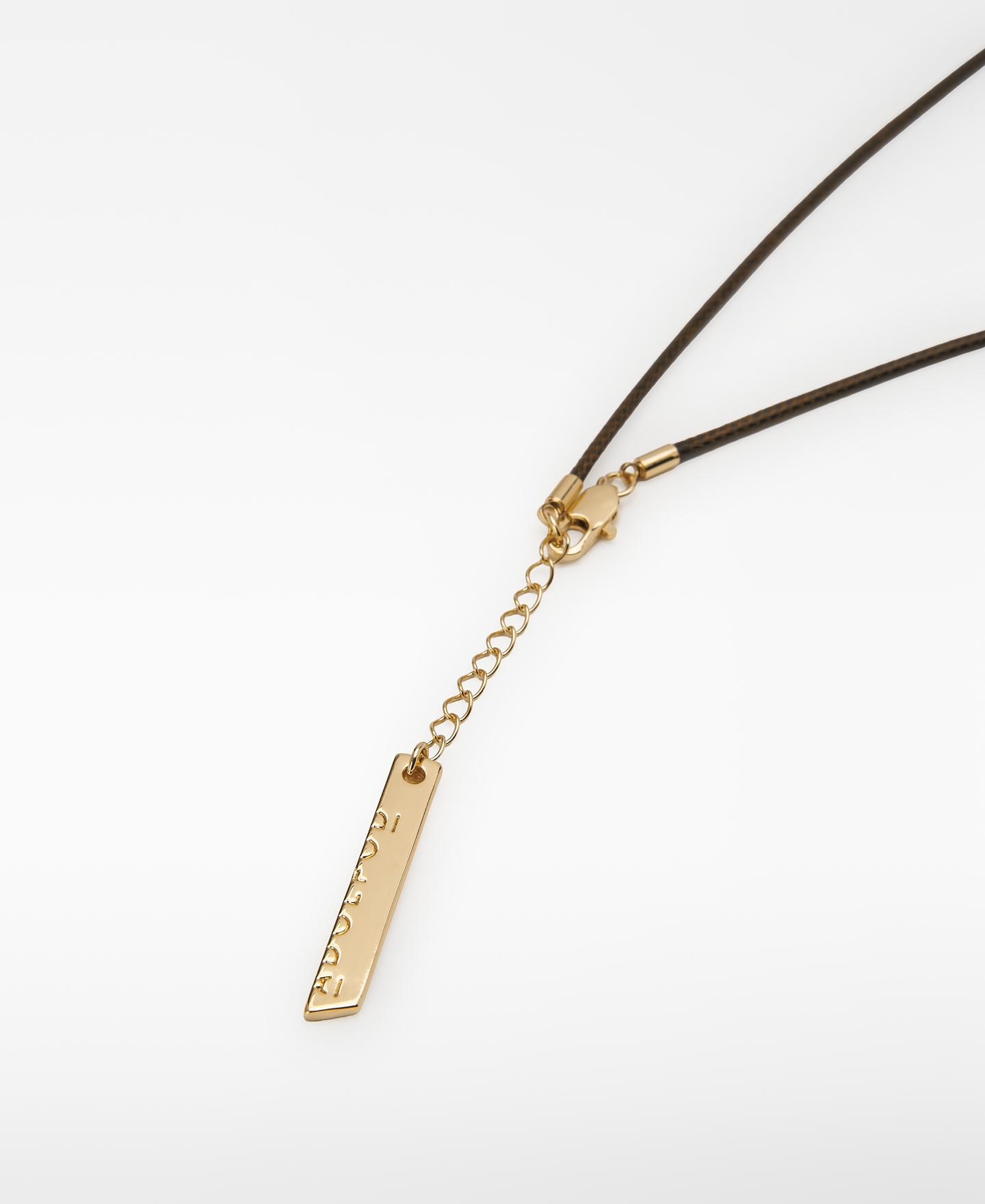 Collar con piedra y cierre mosquetón - Adolfo Dominguez - Dorado Dorado-3