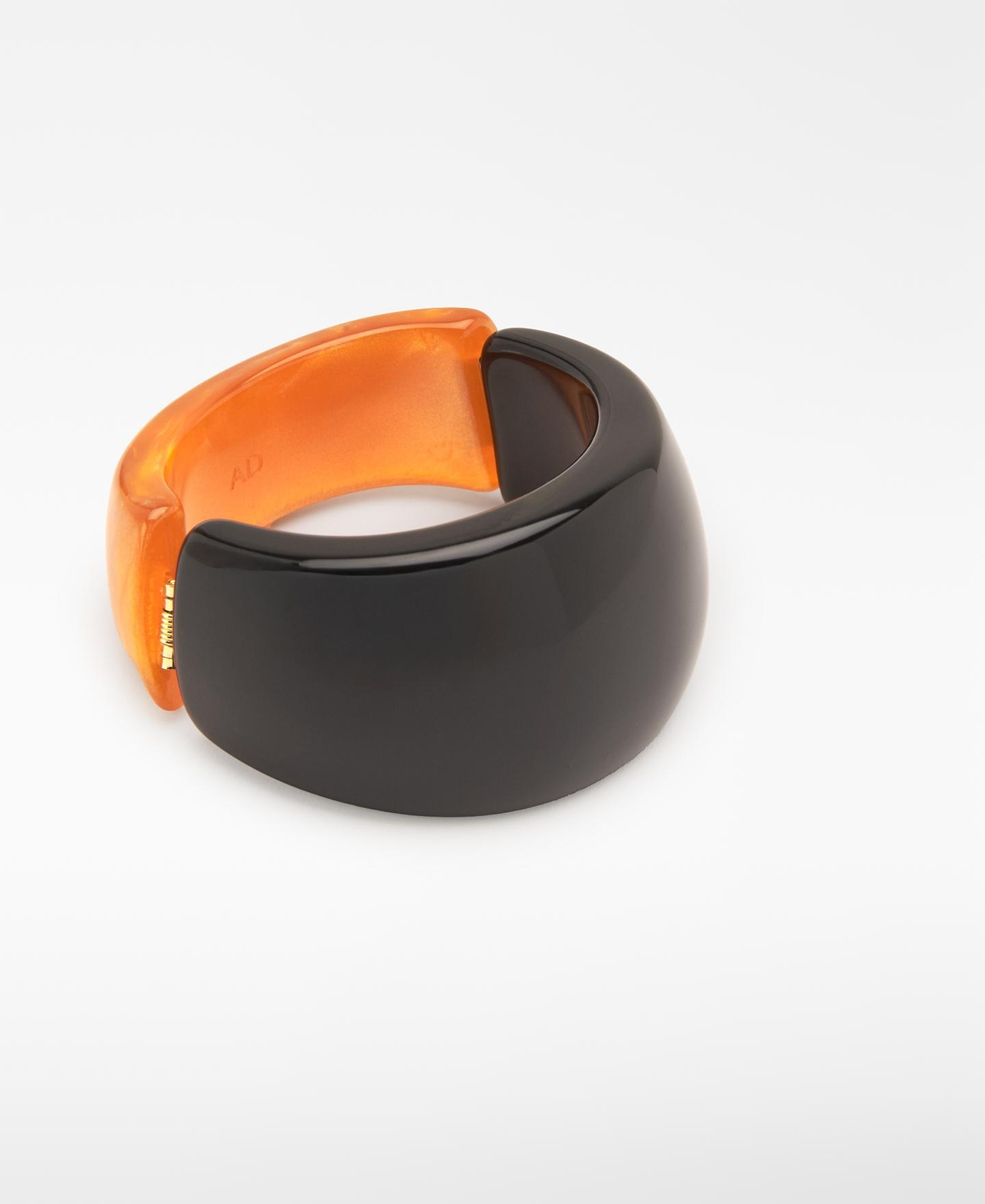Pulsera rígida de resina con cierre de imán - Adolfo Dominguez - Negro Negro-2
