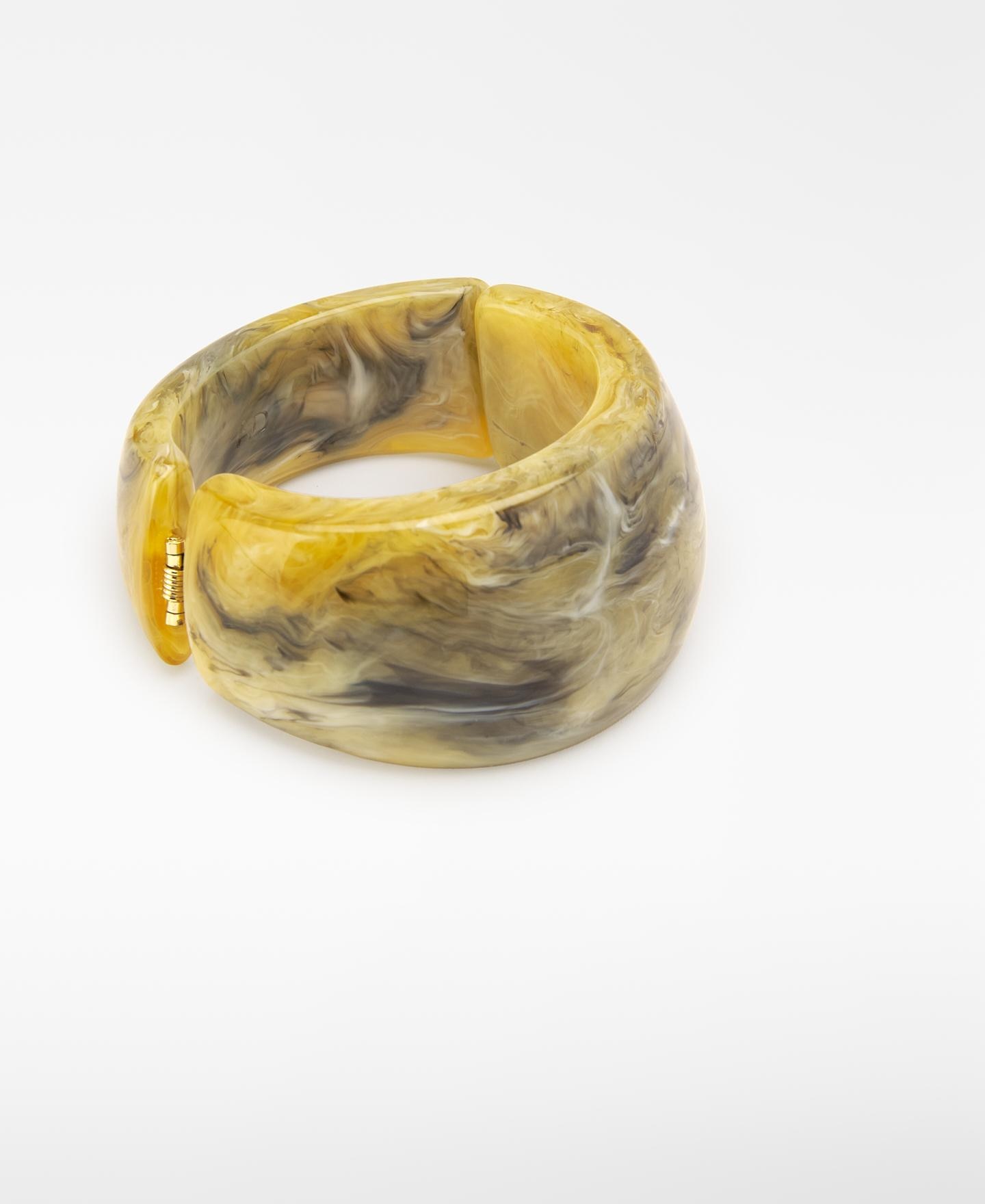 Pulsera rígida de resina con cierre de imán - Adolfo Dominguez - Verde Verde-2