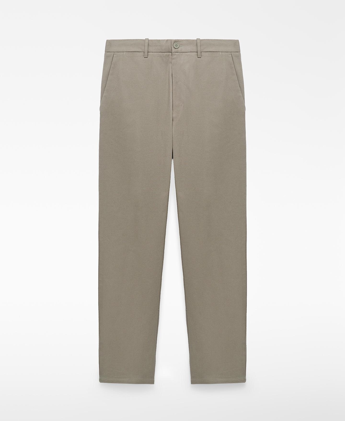 Pantalón de hombre regular fit con algodón - Adolfo Dominguez - Gris claro Gris claro-6