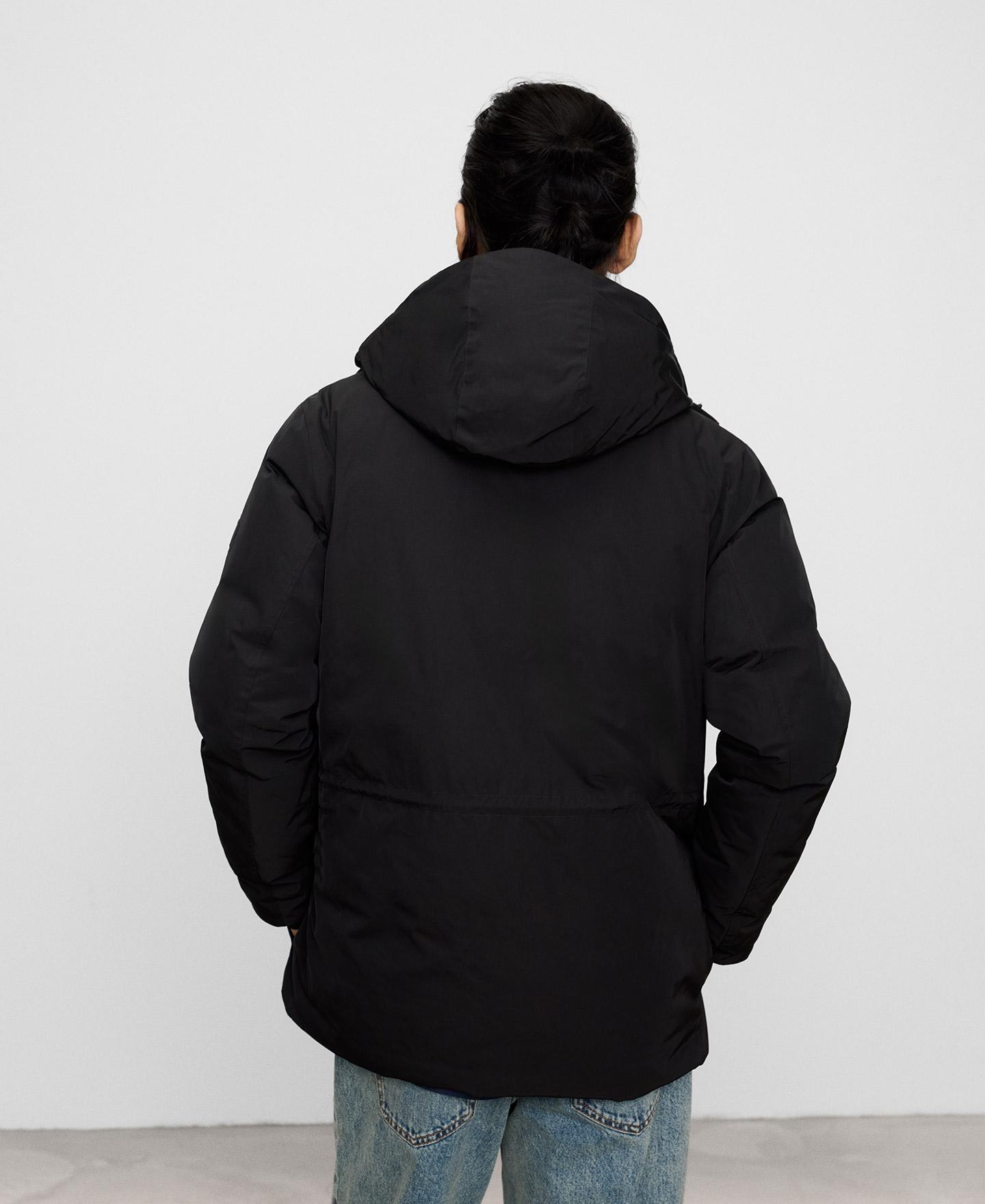 Chaqueta de hombre acolchada con bolsillos - Adolfo Dominguez - Negro Negro-3