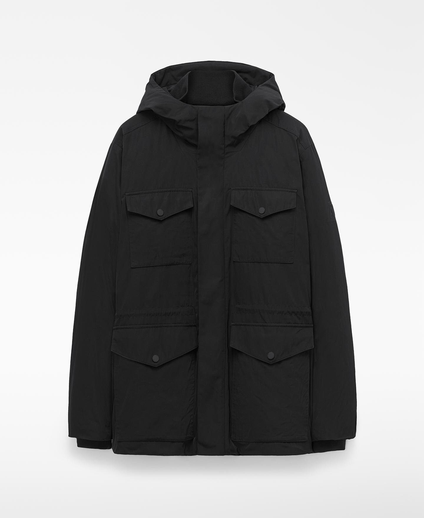 Chaqueta de hombre acolchada con bolsillos - Adolfo Dominguez - Negro Negro-6