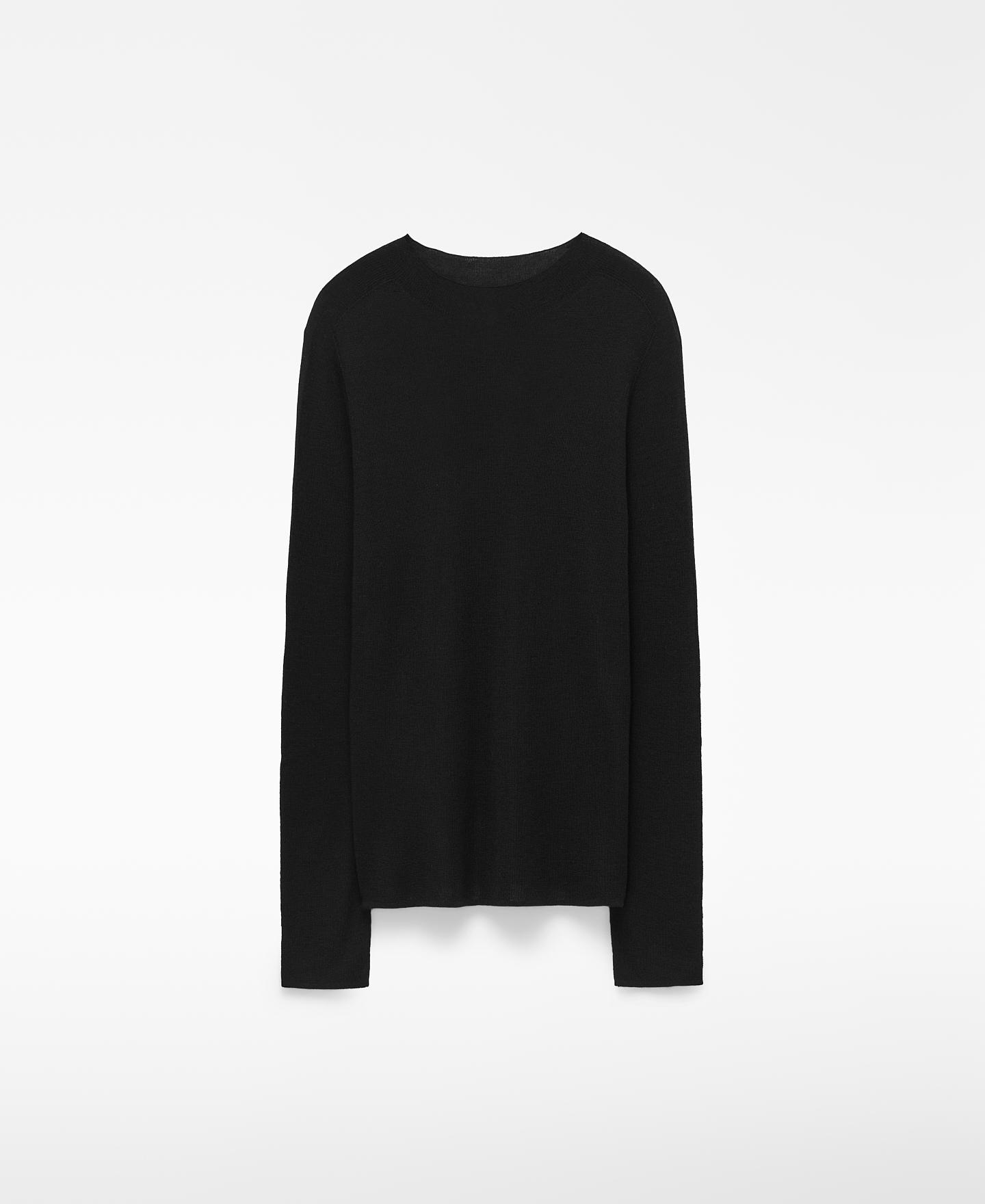 Imagen 1 de Jersey de mujer sin costuras con lana merino - Adolfo Dominguez - Negro Negro