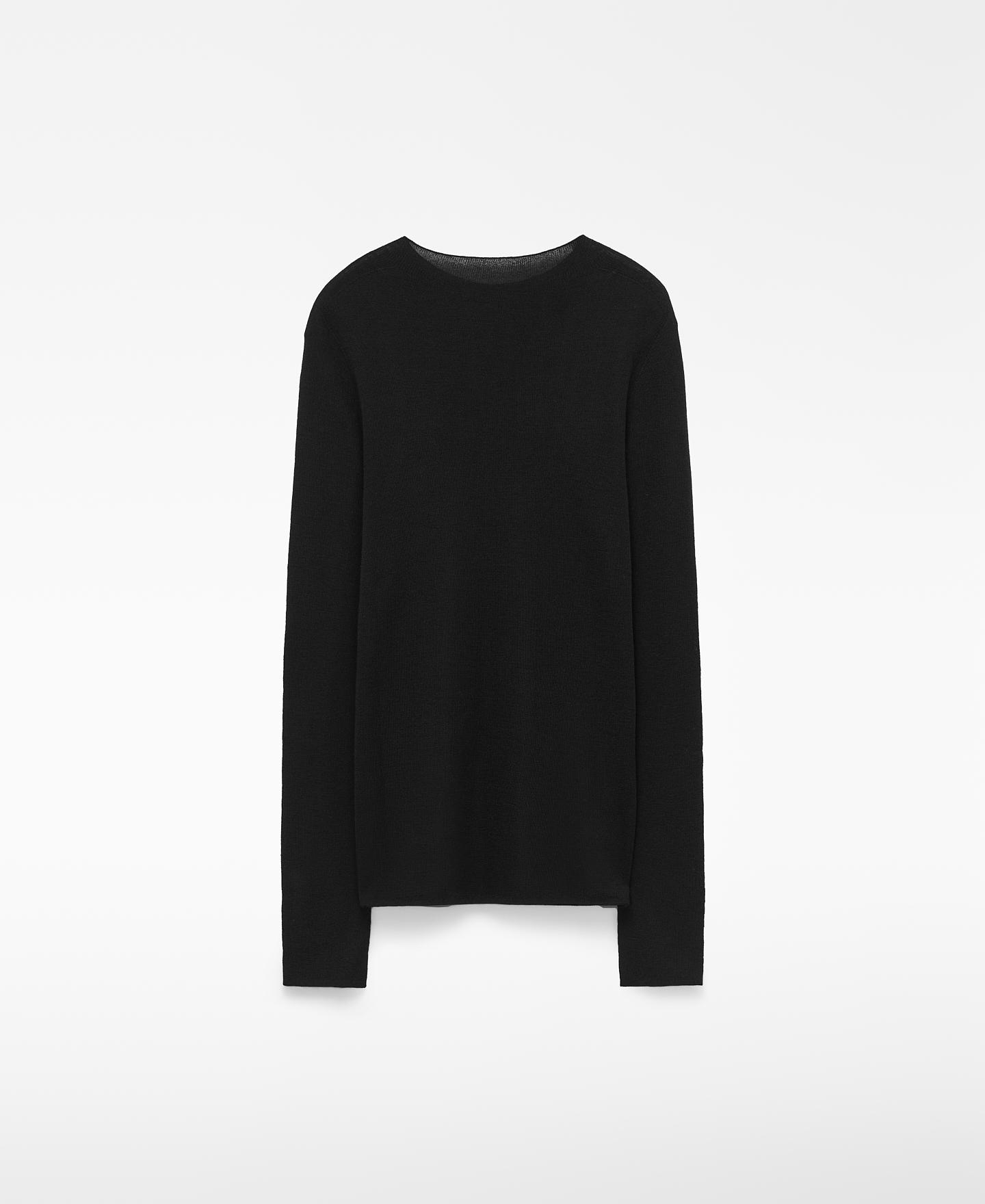 Imagen 2 de Jersey de mujer sin costuras con lana merino - Adolfo Dominguez - Negro Negro