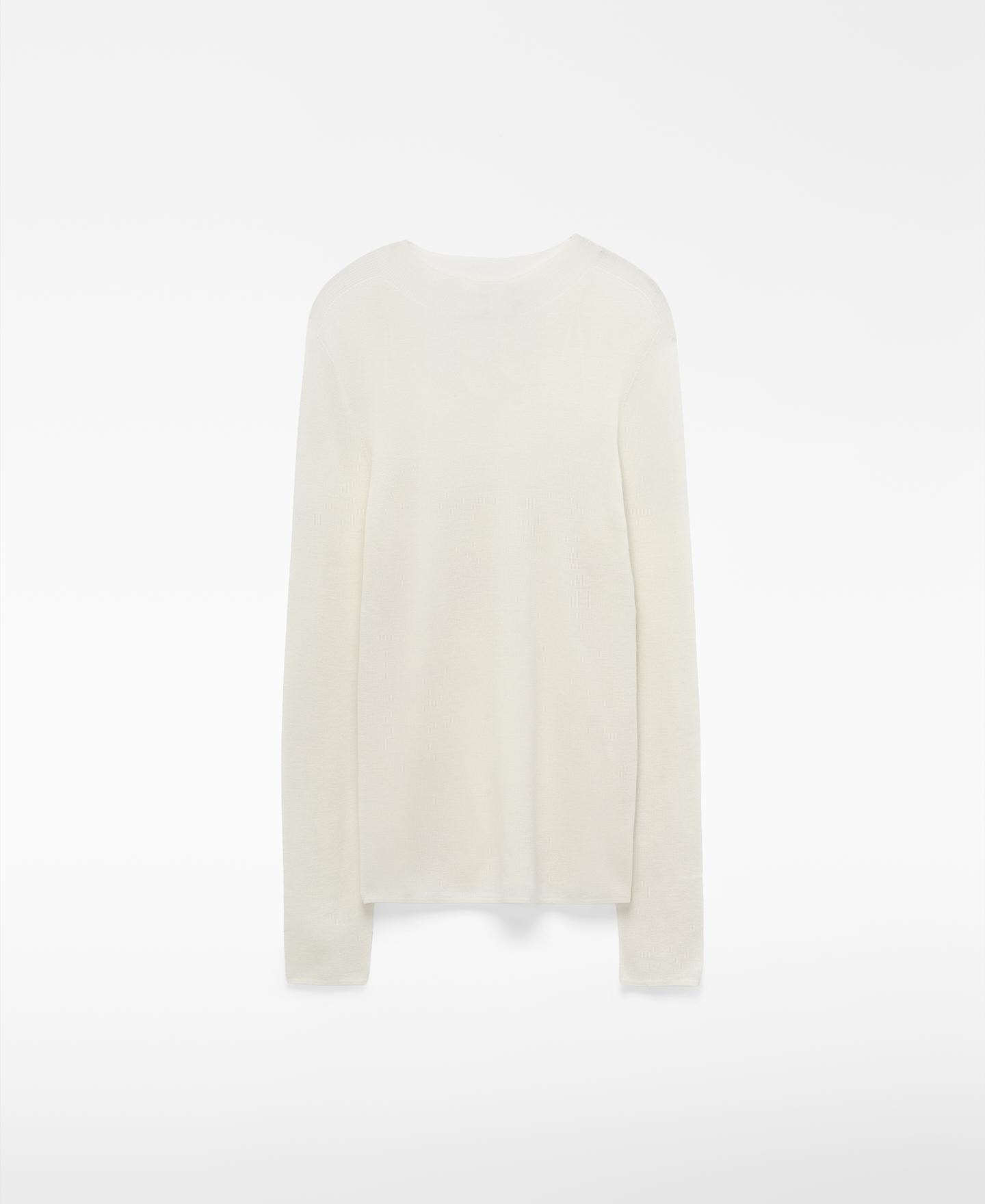 Imagen 6 de Jersey de mujer sin costuras con lana merino - Adolfo Dominguez - Natural Natural