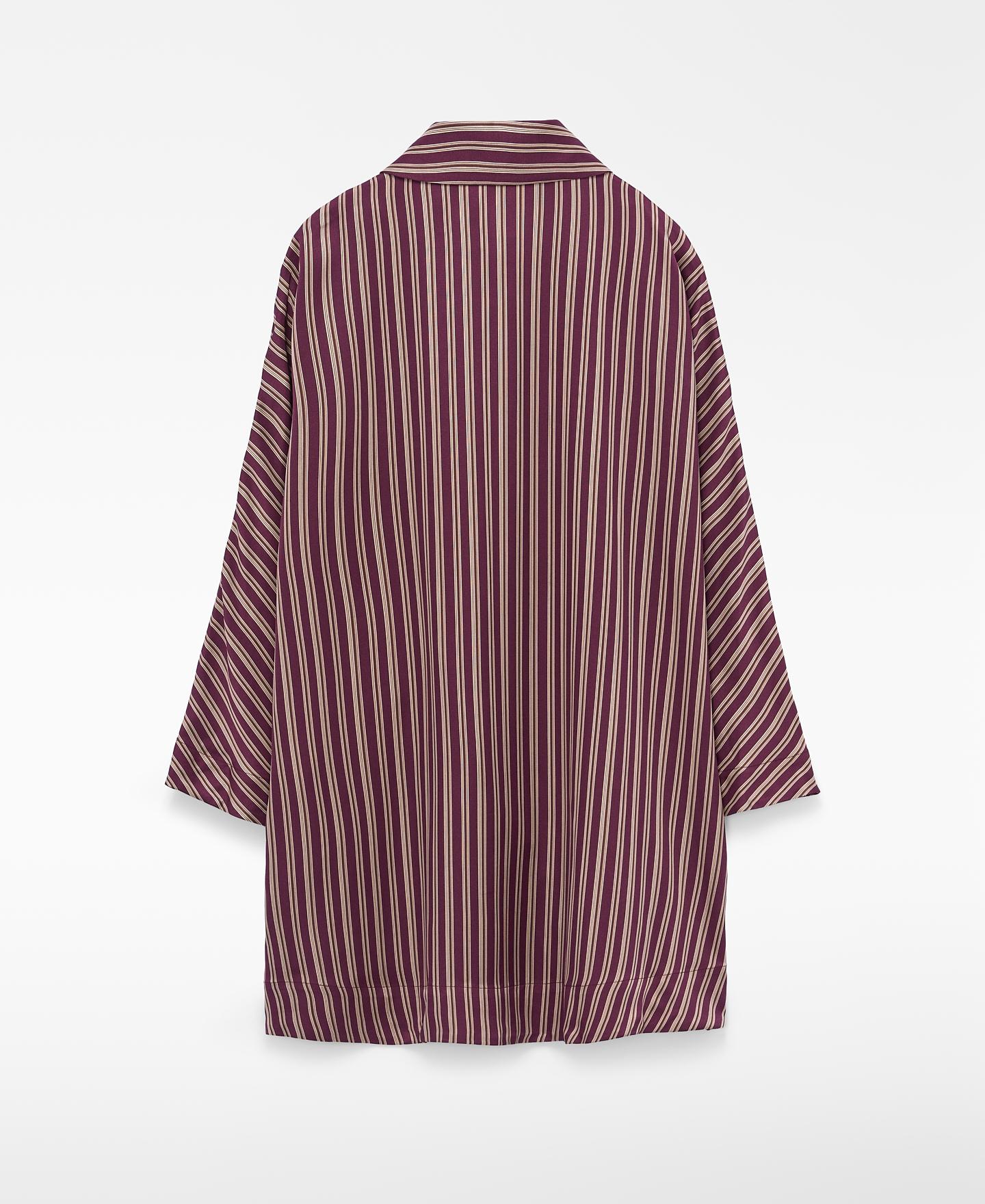 Camisa de mujer con cuello italiano y manga murciélago - Adolfo Dominguez - Multicolor Multicolor-5