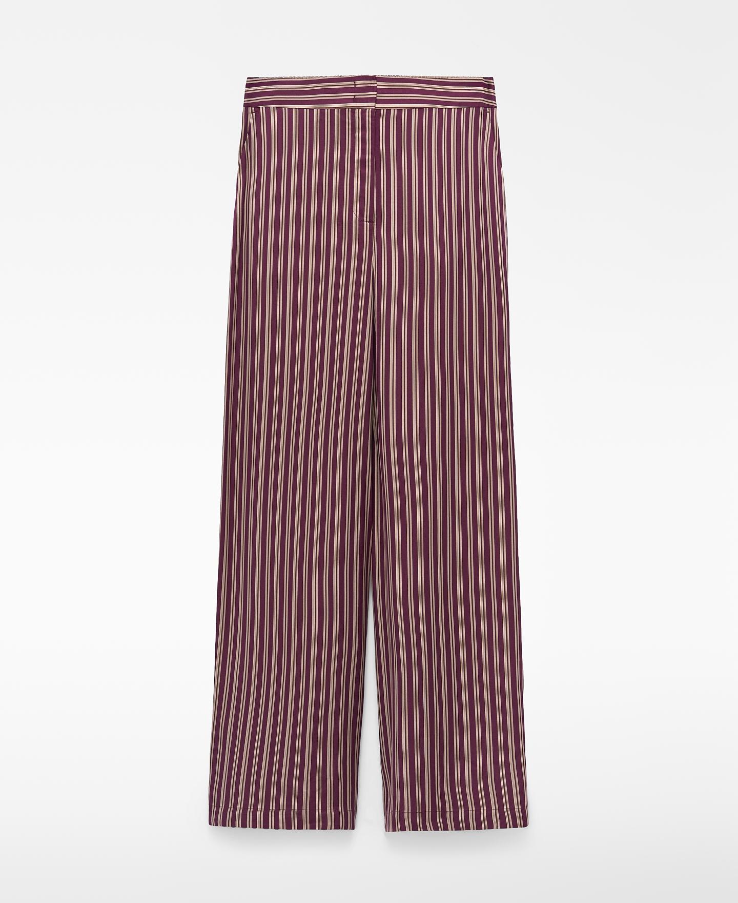 Pantalón de mujer recto de rayas - Adolfo Dominguez - Multicolor Multicolor-6