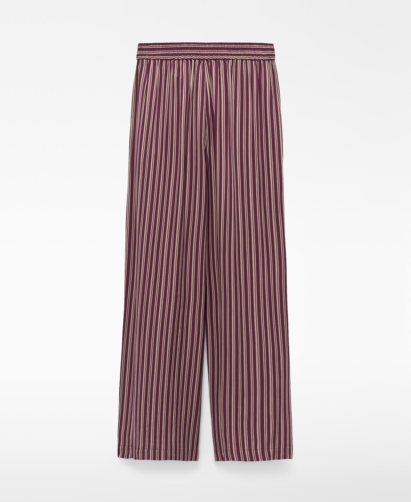 Pantalón de mujer recto de rayas - Adolfo Dominguez - Multicolor Multicolor-5