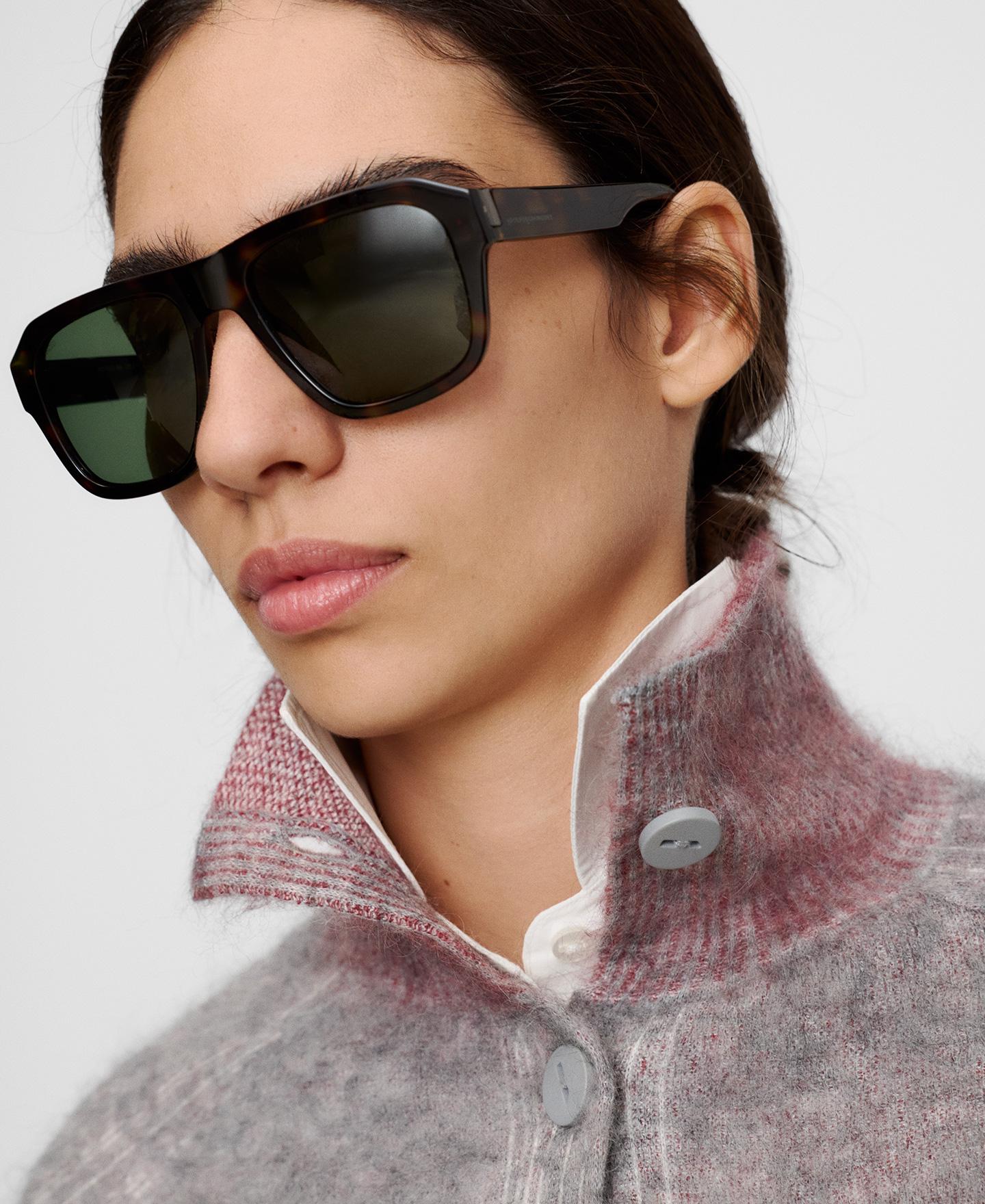 Cárdigan de mujer con botanadura frontal de mohair y lana merino - Adolfo Dominguez - Gris Gris-4