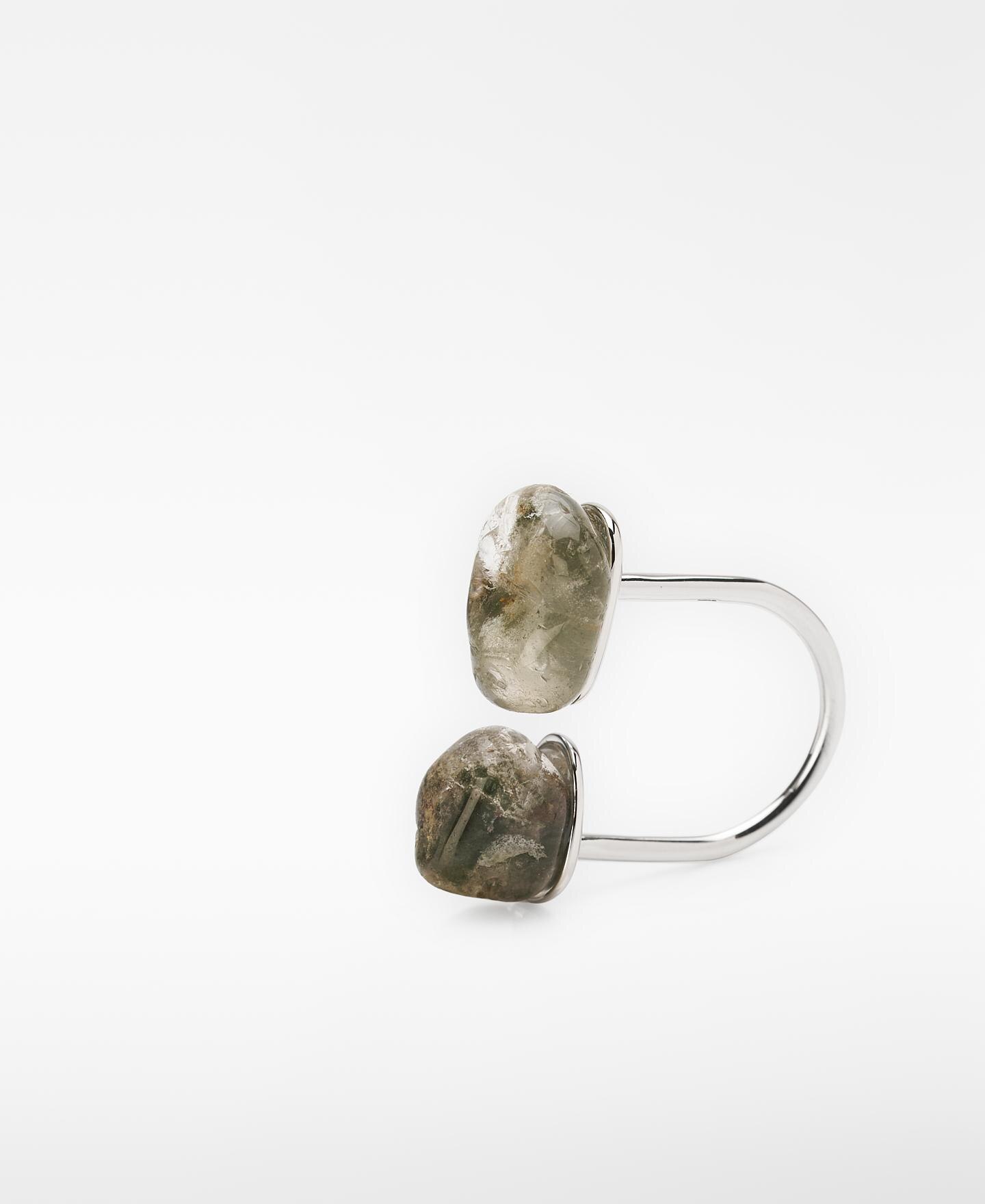 Imagen 3 de Anillo metálico con piedras - Adolfo Dominguez - Marrón piedra Marrón piedra