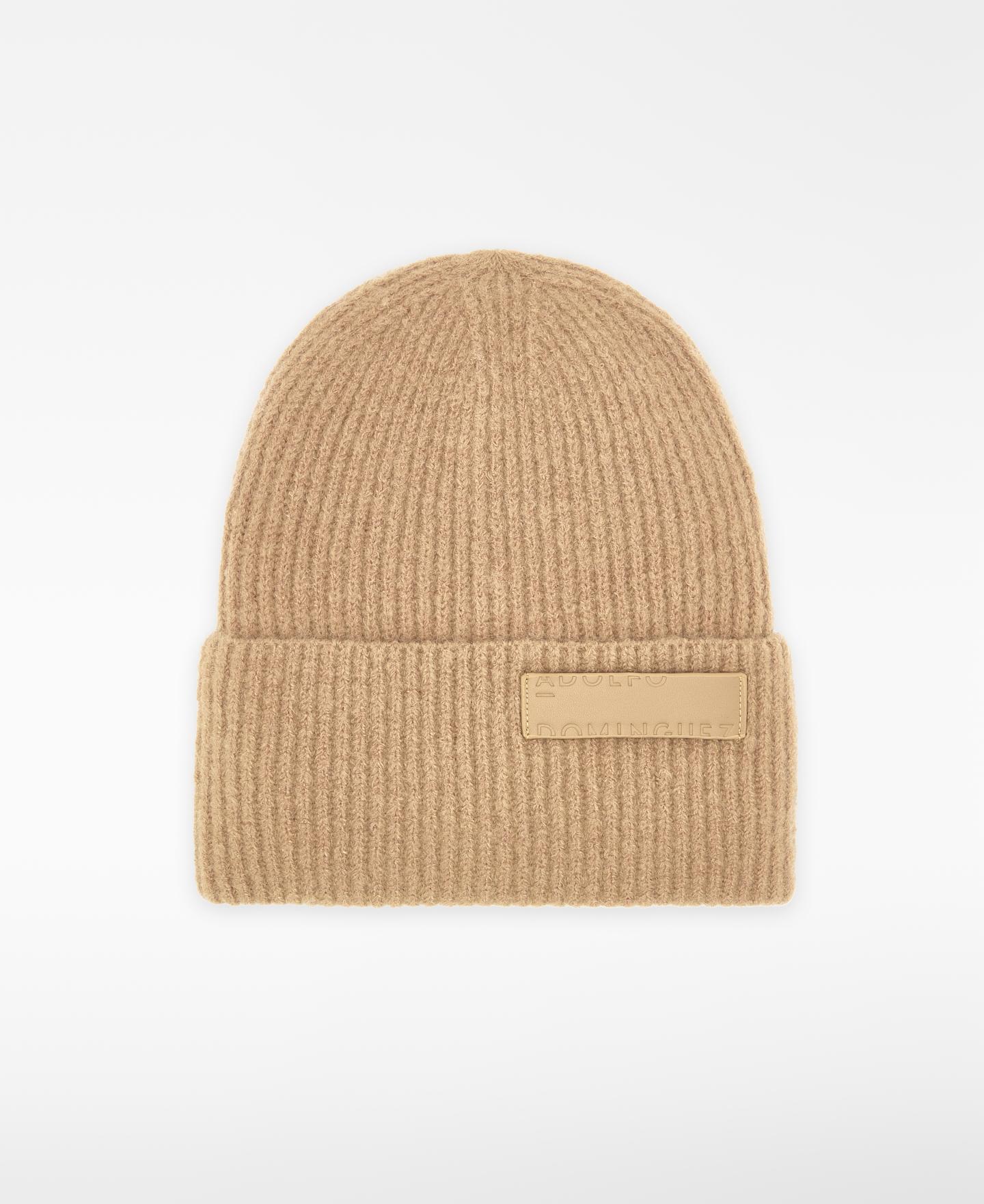 Imagen 1 de Gorro beanie en canalé con mohair - Adolfo Dominguez - Beige Beige