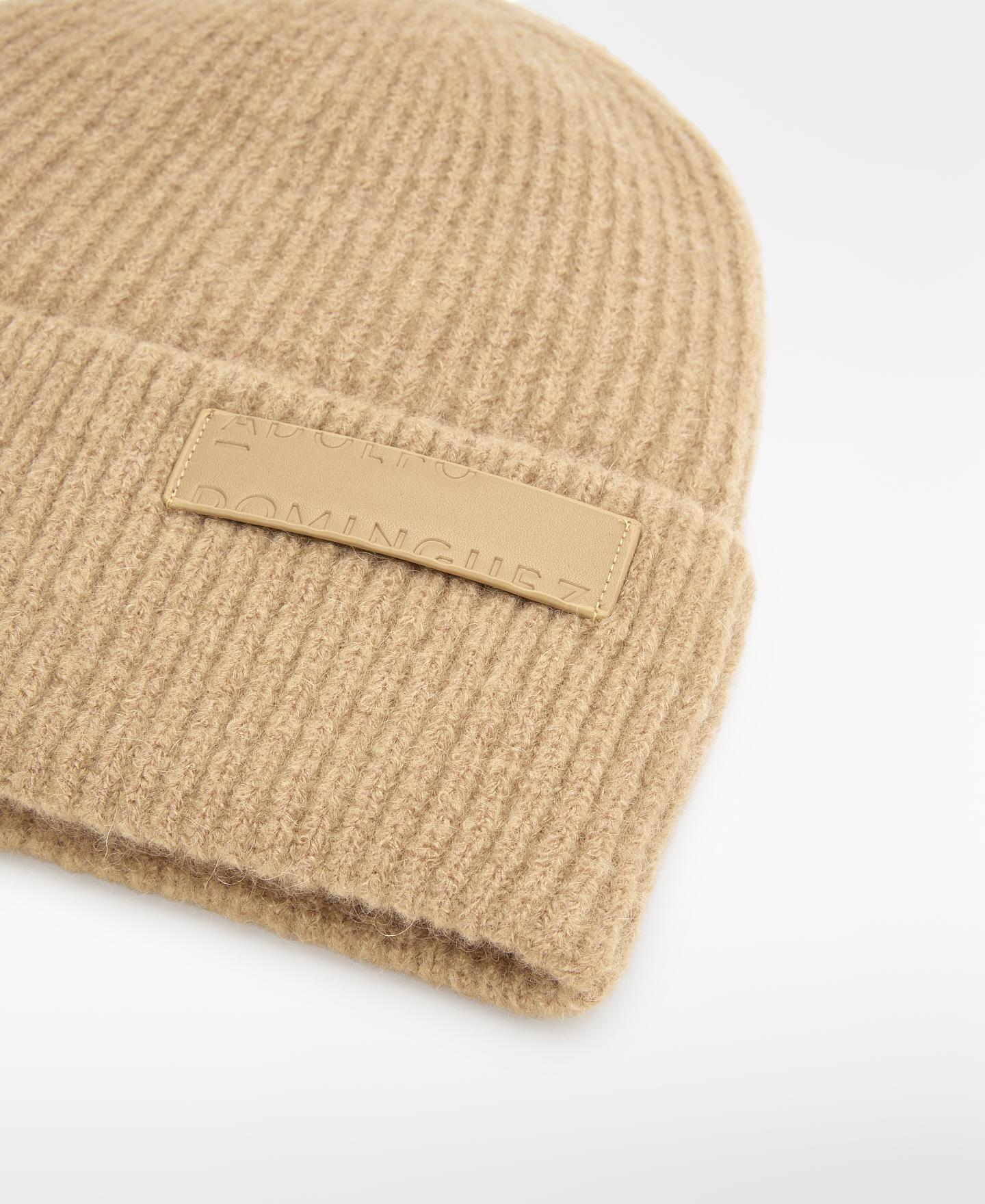 Imagen 3 de Gorro beanie en canalé con mohair - Adolfo Dominguez - Beige Beige