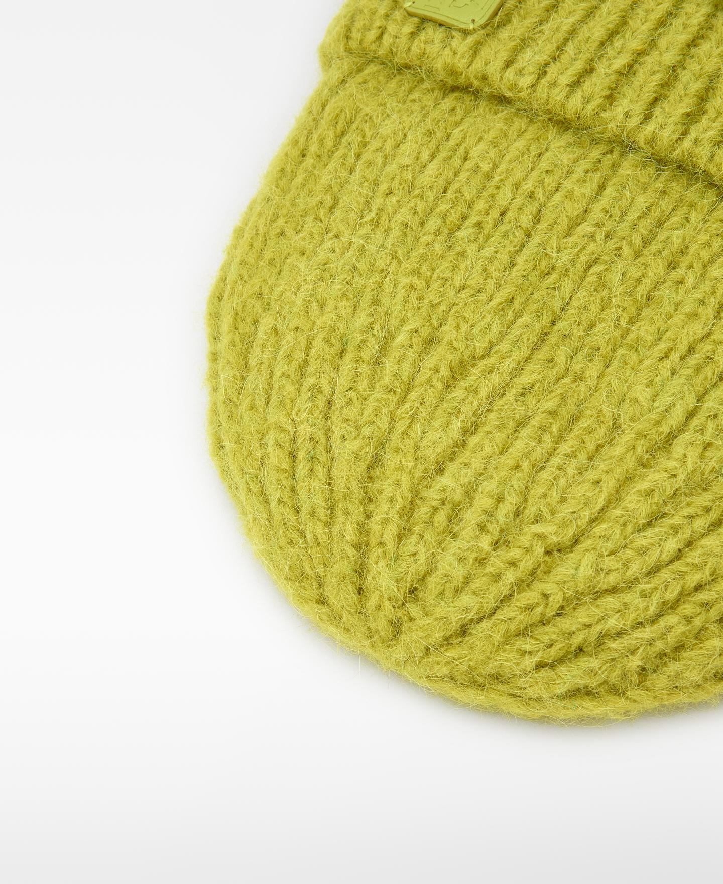 Imagen 2 de Gorro beanie de mujer en canalé con lana merino - Adolfo Dominguez - Verde Verde