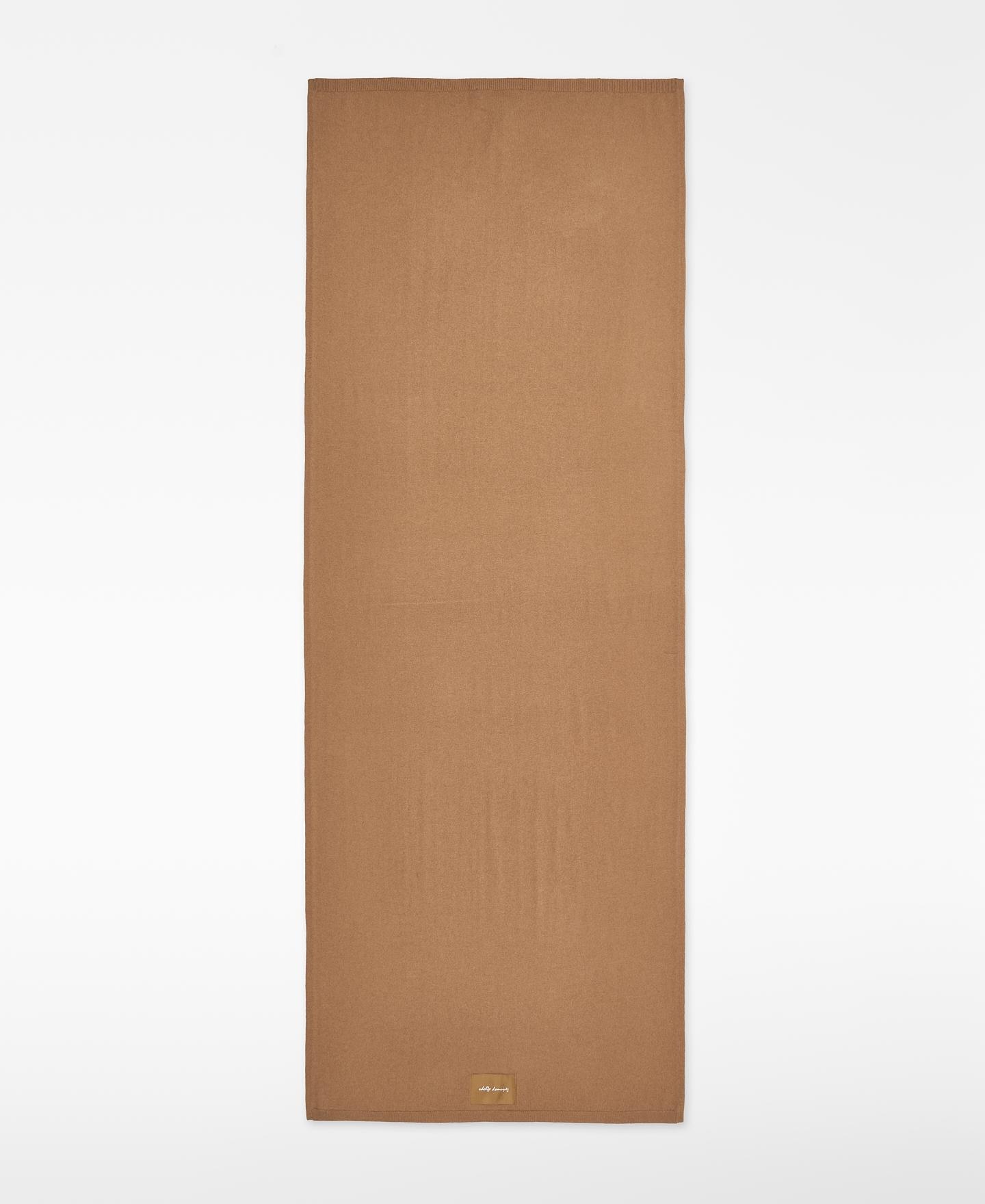 Bufanda de hombre de lana merino en punto liso - Adolfo Dominguez - Beige Beige-1